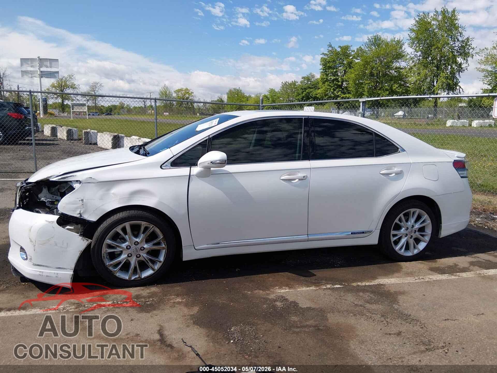 LEXUS HS 250H 2010 - JTHBB1BA2A2020236