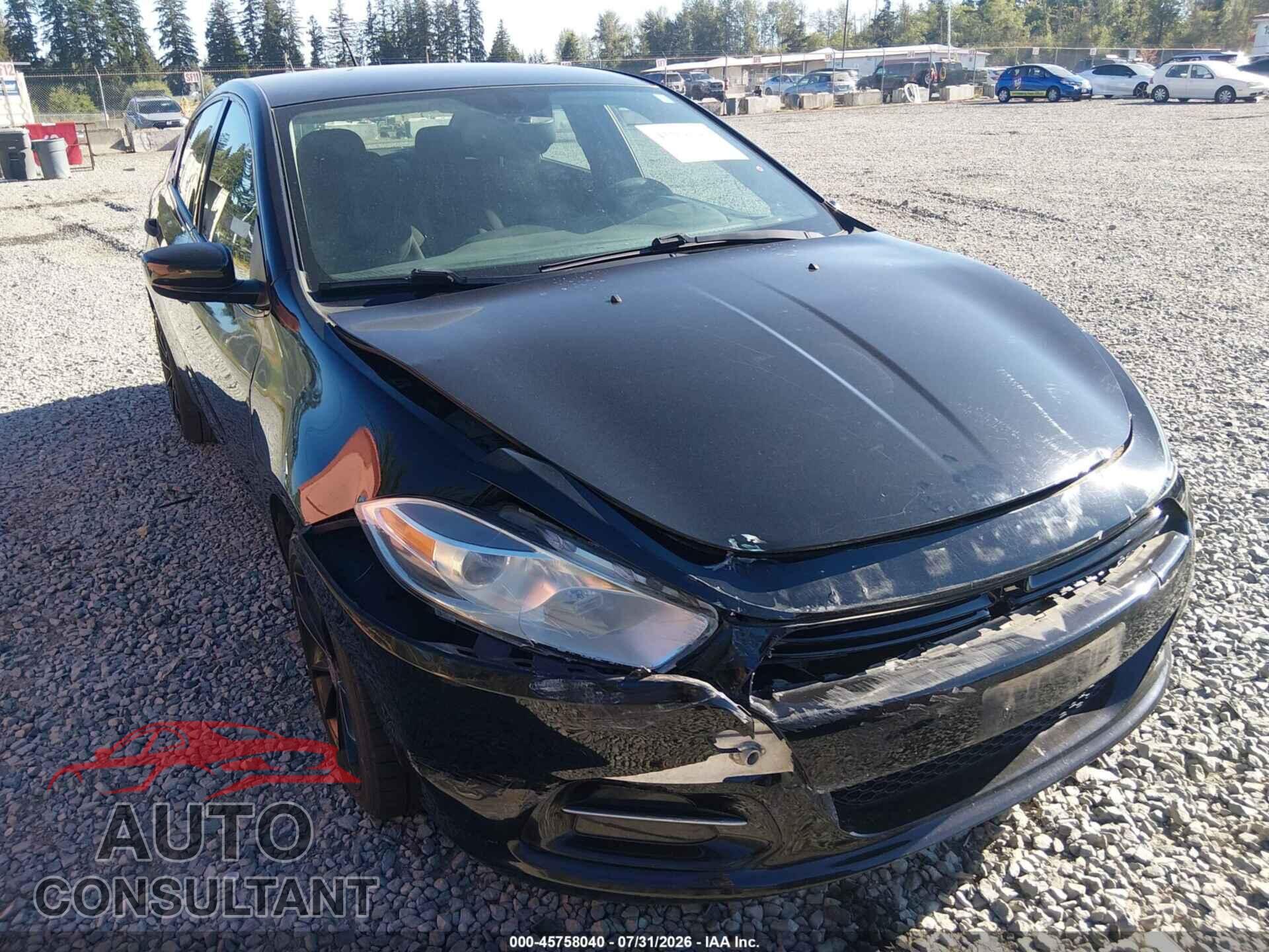 DODGE DART 2013 - 1C3CDFAAXDD247167