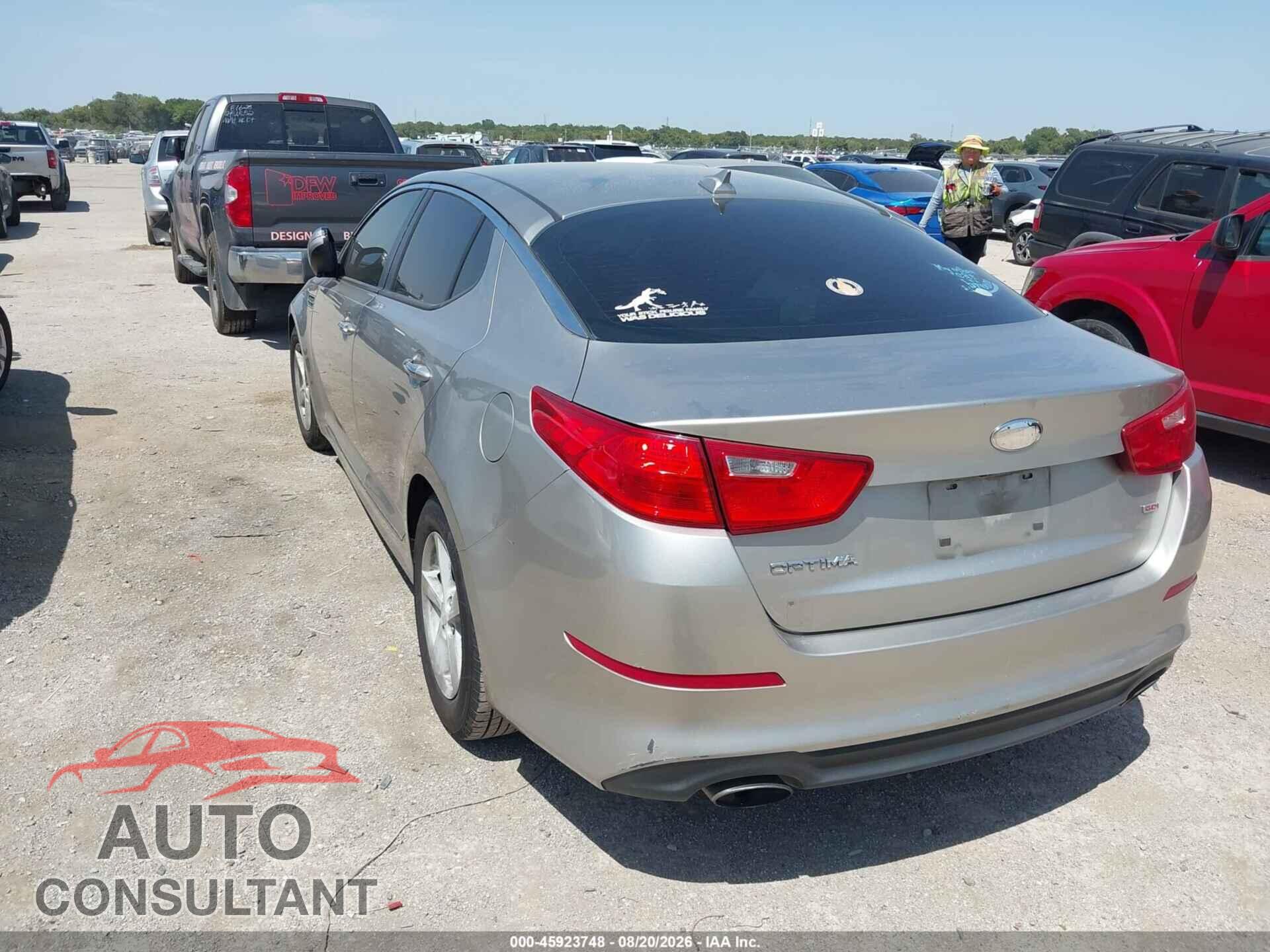 KIA OPTIMA 2014 - KNAGM4A79E5454695