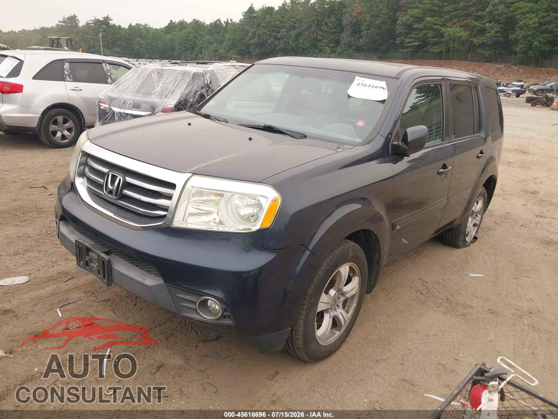 HONDA PILOT 2012 - 5FNYF4H61CB034309