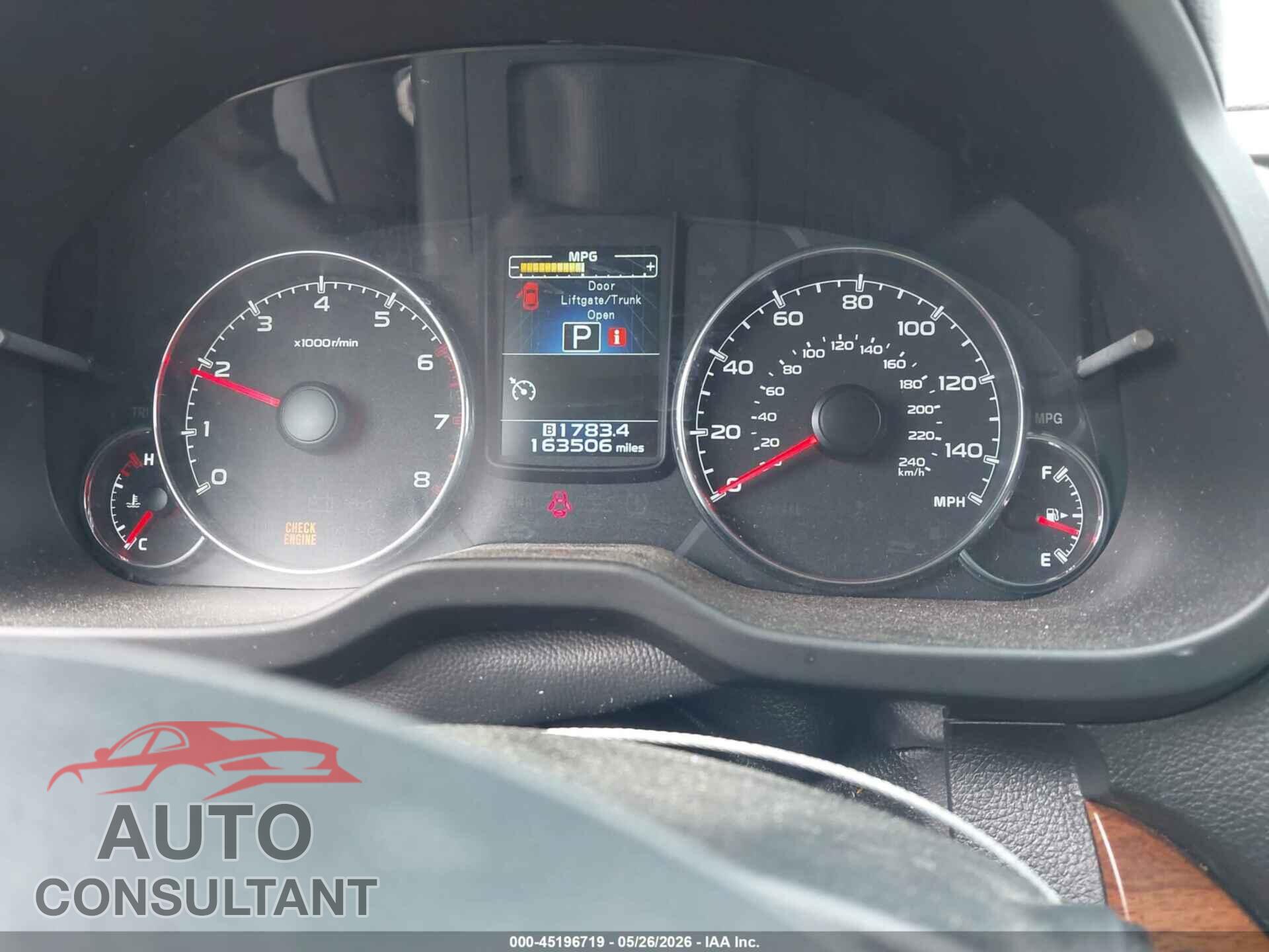 SUBARU OUTBACK 2013 - 4S4BRCKC5D3301581