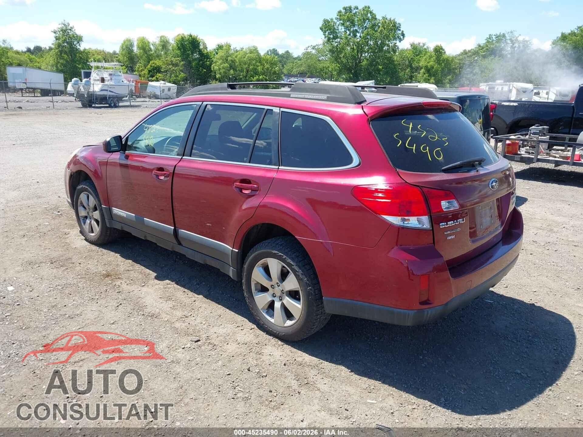 SUBARU OUTBACK 2012 - 4S4BRDAC2C2279938