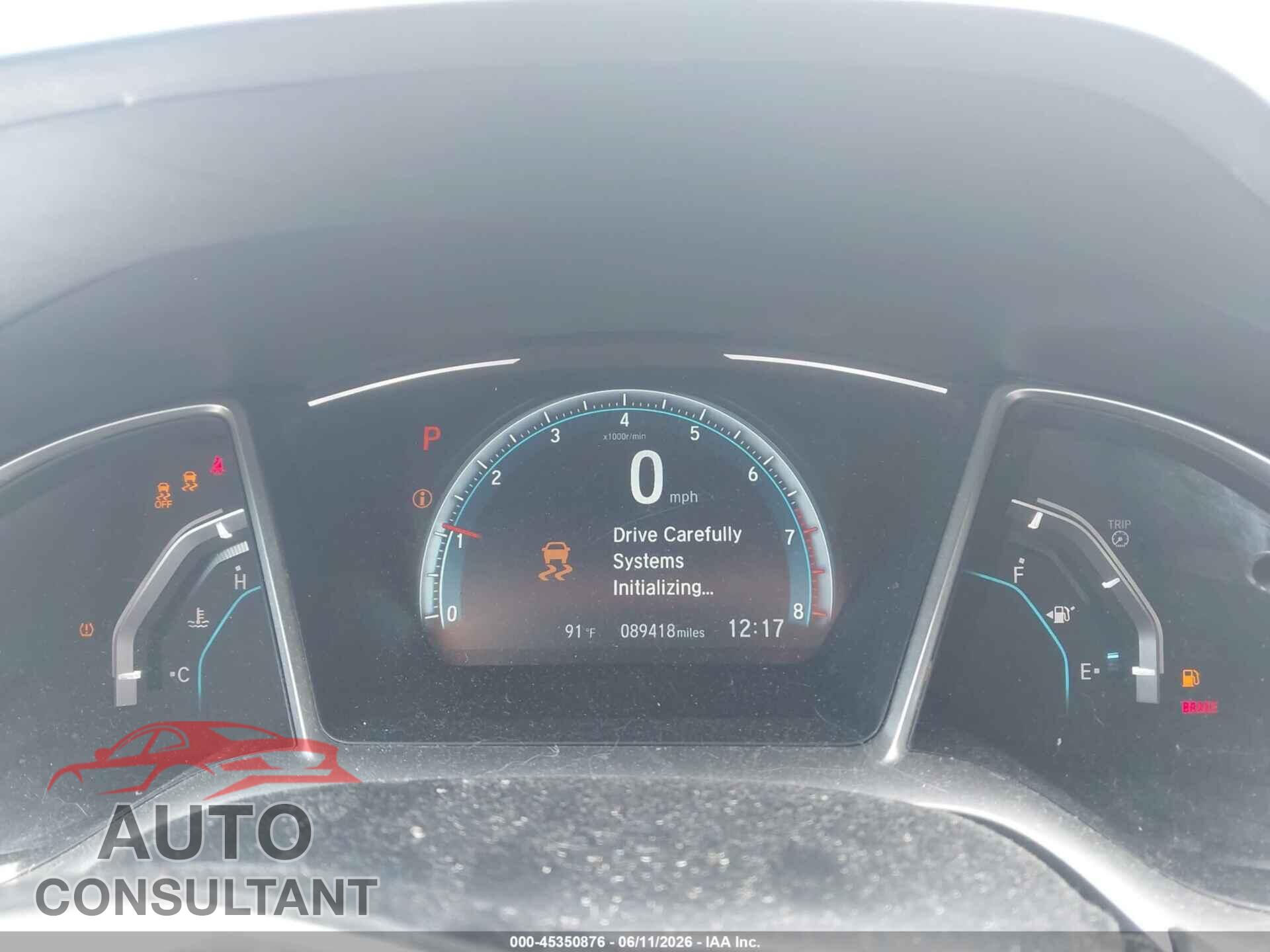 HONDA CIVIC 2017 - 2HGFC2F74HH522012