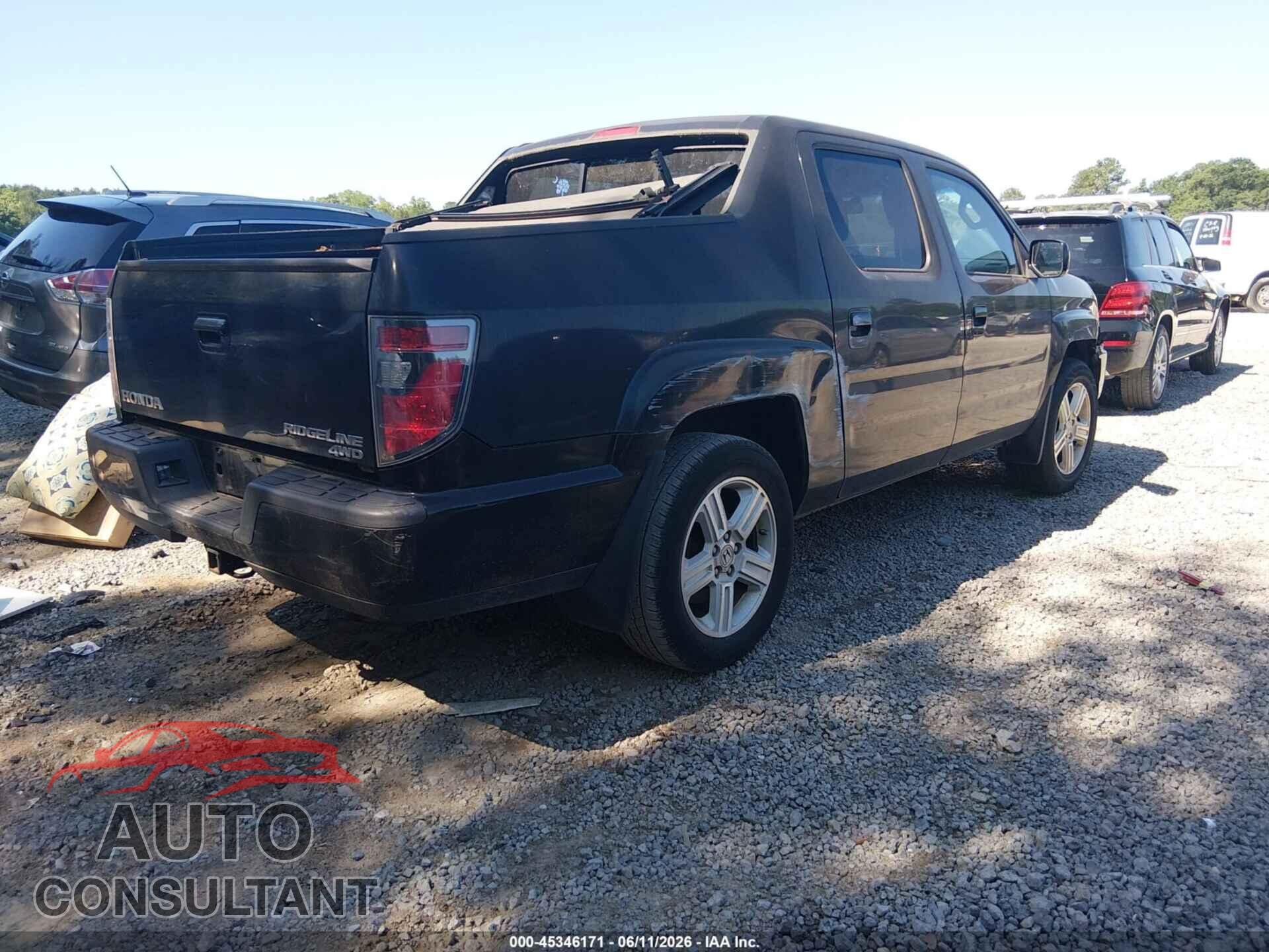 HONDA RIDGELINE 2012 - 5FPYK1F58CB454161