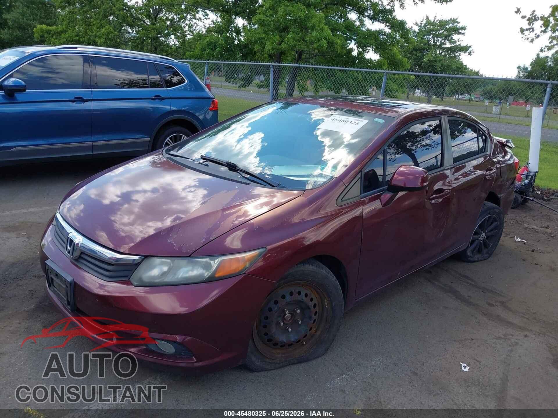 HONDA CIVIC 2012 - 2HGFB2F80CH509133