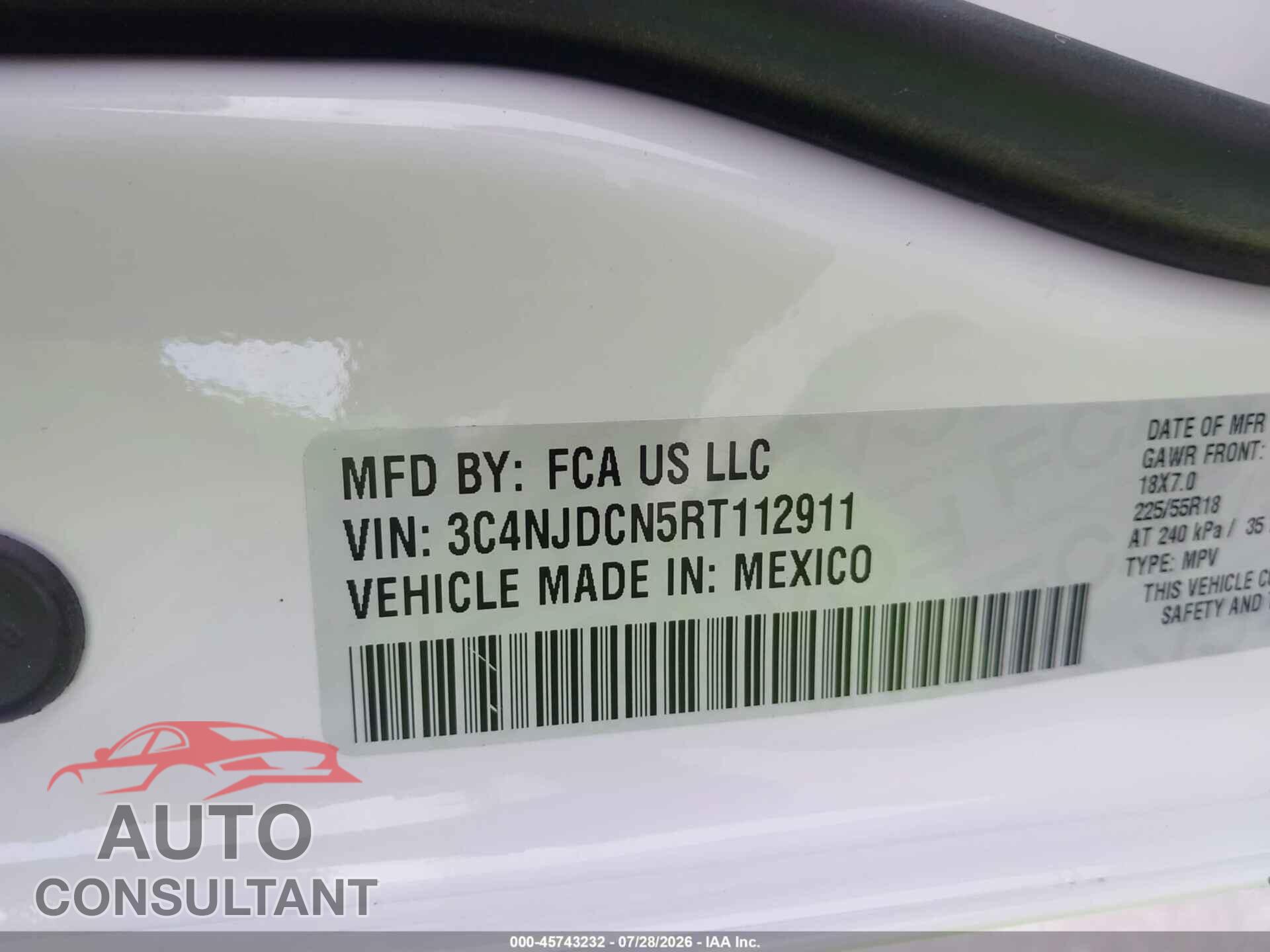 JEEP COMPASS 2024 - 3C4NJDCN5RT112911