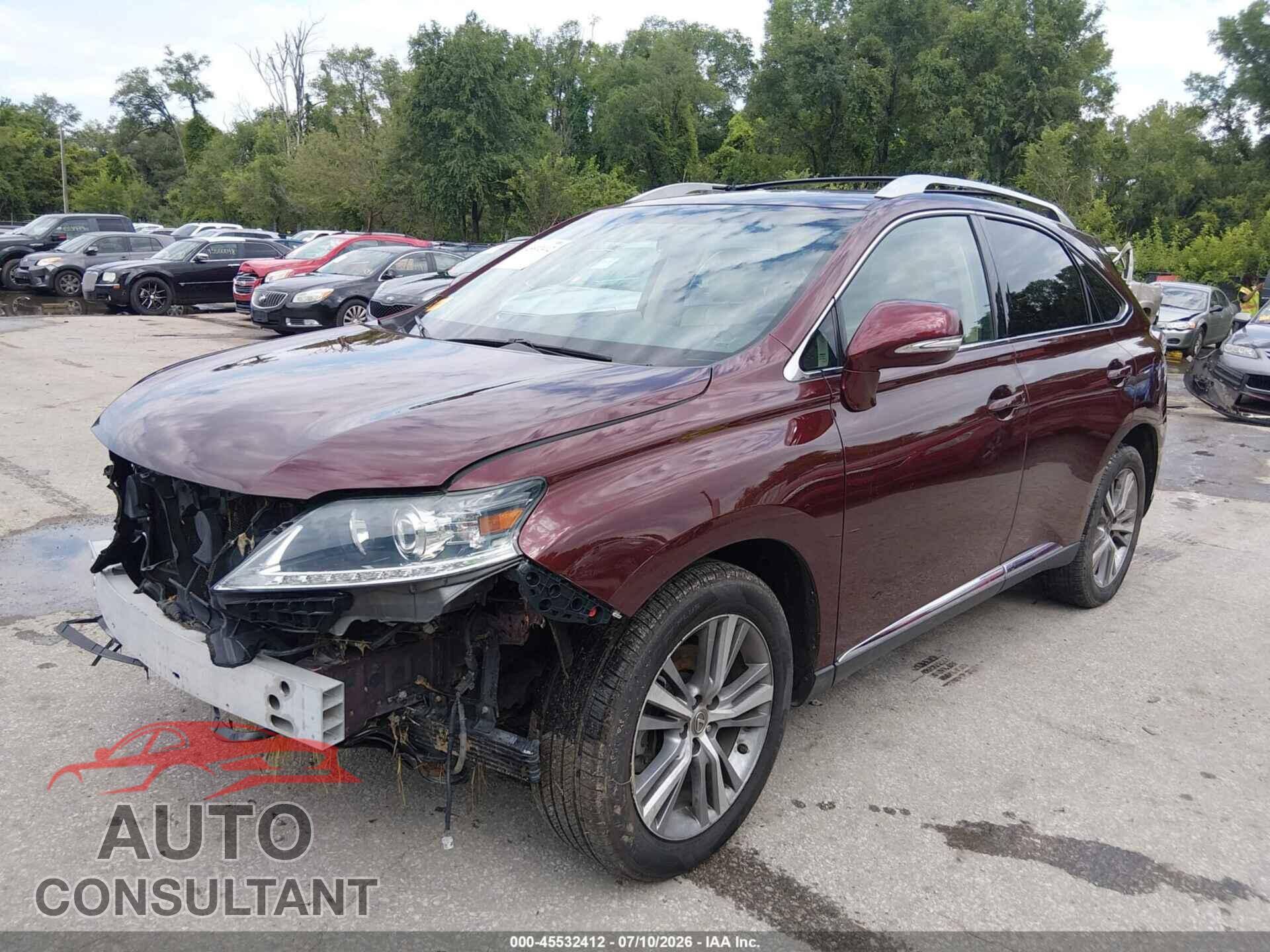 LEXUS RX 350 2015 - 2T2BK1BAXFC303716