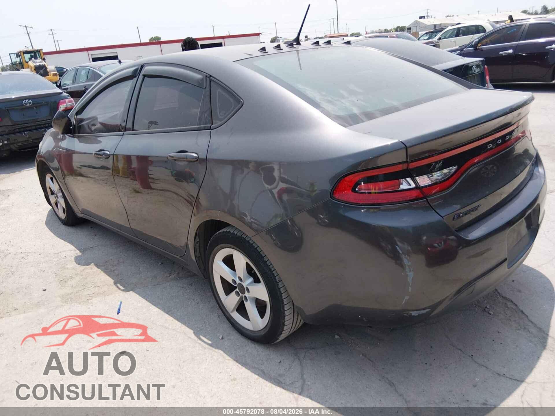 DODGE DART 2015 - 1C3CDFBB7FD286082