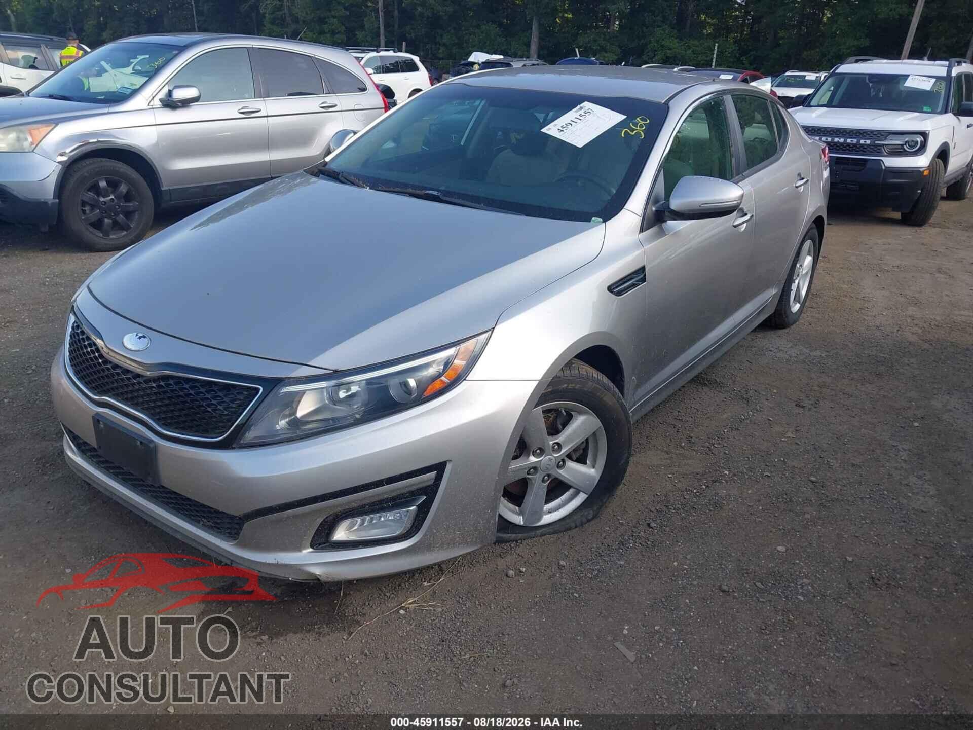 KIA OPTIMA 2014 - KNAGM4A76E5519812