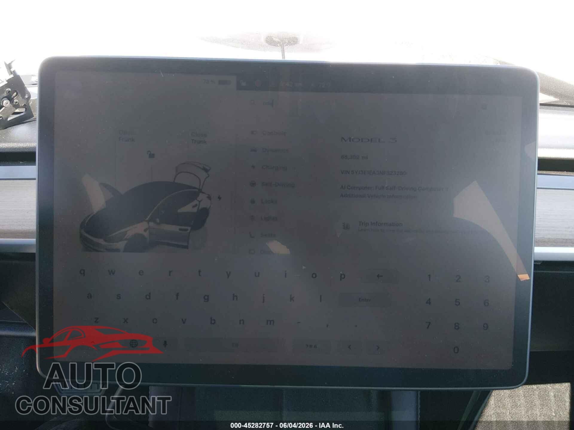 TESLA MODEL 3 2022 - 5YJ3E1EA3NF323280