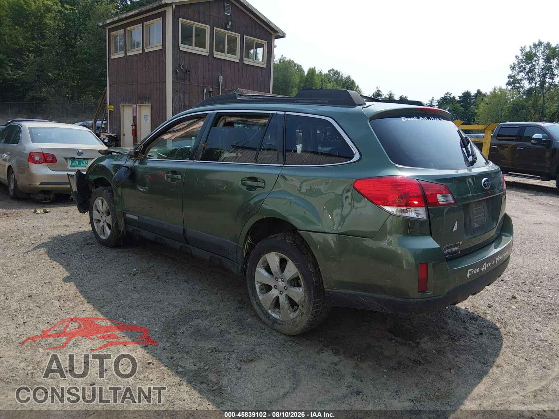 SUBARU OUTBACK 2012 - 4S4BRBCC4C3302972