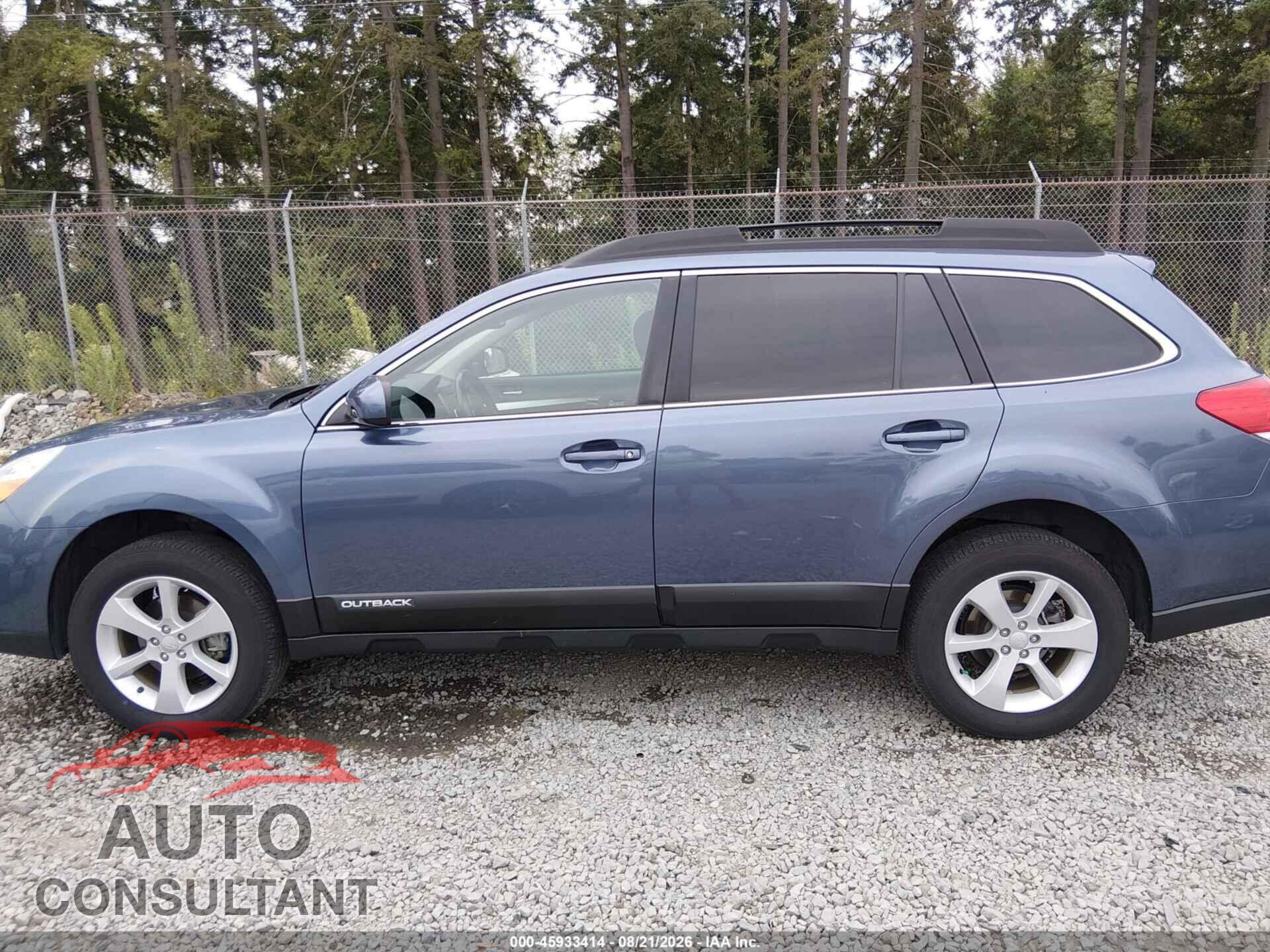 SUBARU OUTBACK 2014 - 4S4BRBDC3E3219907