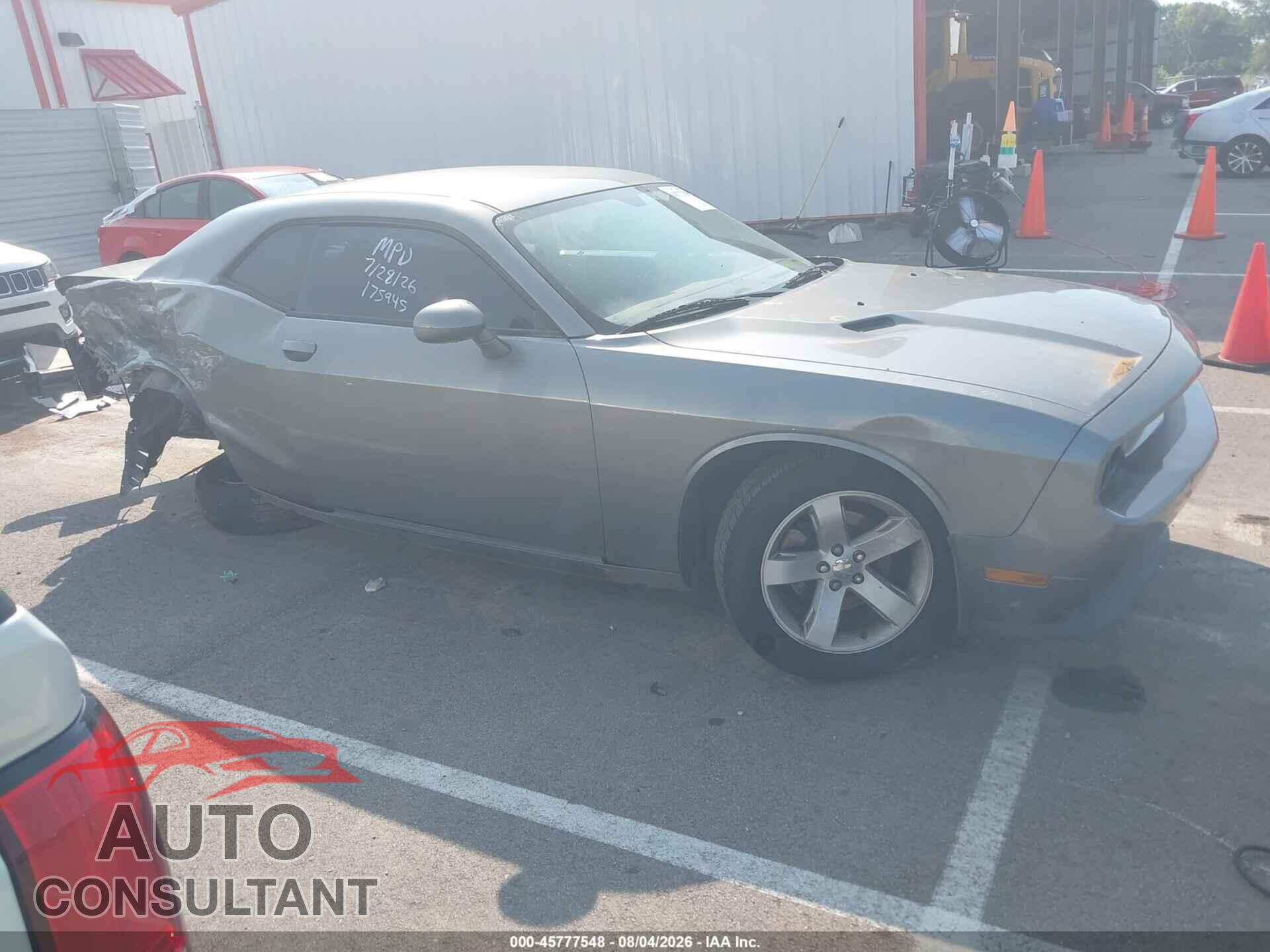 DODGE CHALLENGER 2012 - 2C3CDYAG8CH262204