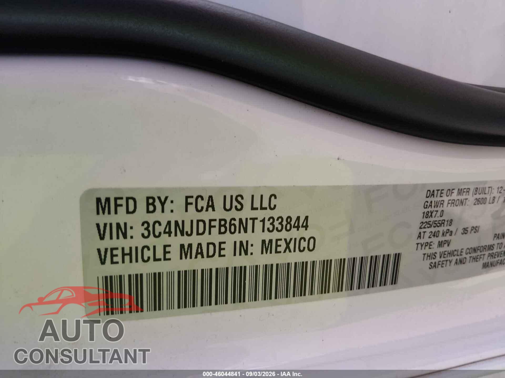 JEEP COMPASS 2022 - 3C4NJDFB6NT133844