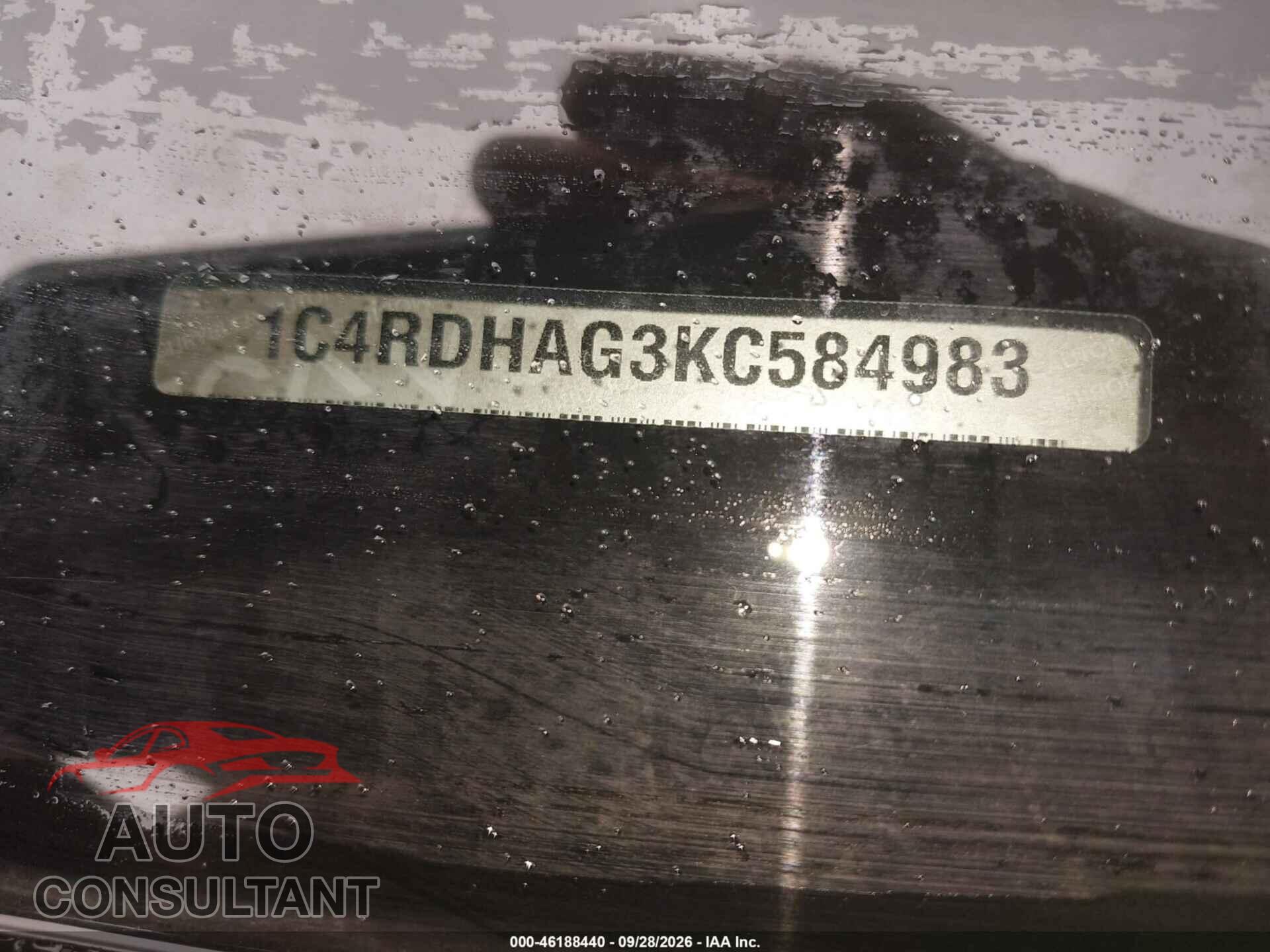 DODGE DURANGO 2019 - 1C4RDHAG3KC584983