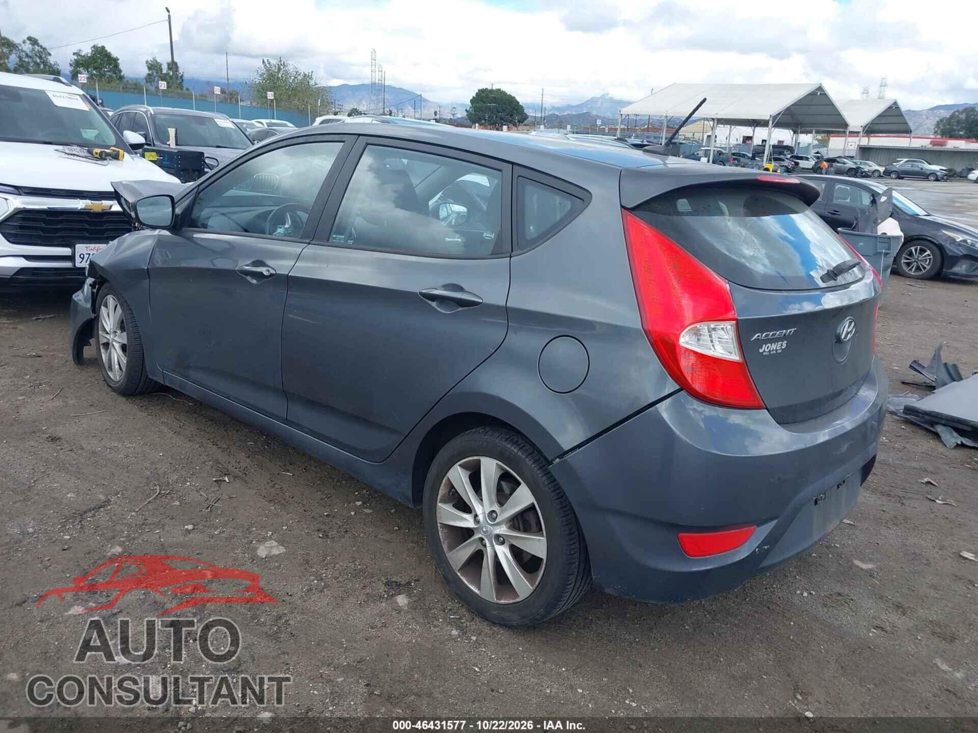 HYUNDAI ACCENT 2013 - KMHCU5AE6DU065440