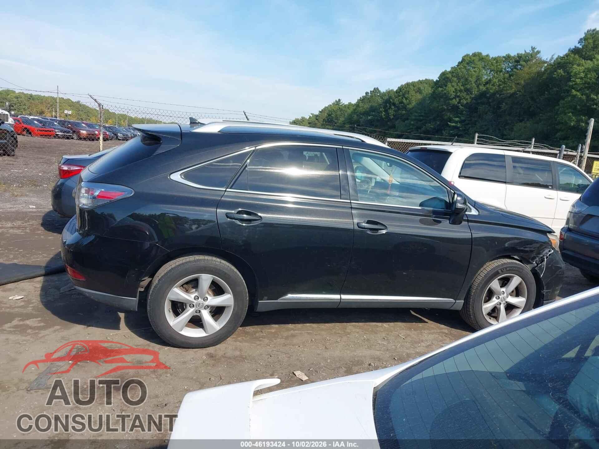 LEXUS RX 350 2012 - 2T2BK1BA5CC126536