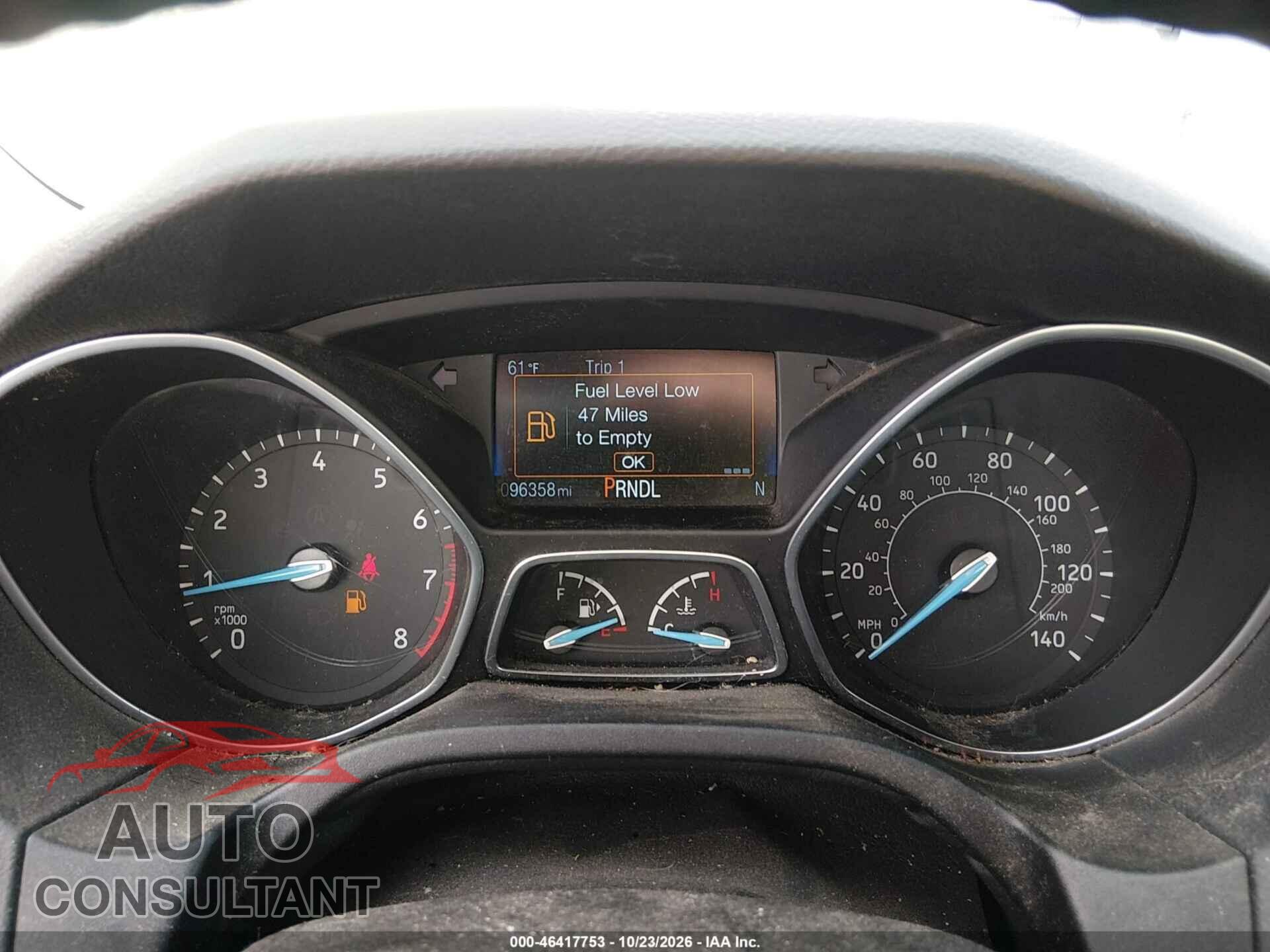 FORD FOCUS 2017 - 1FADP3F27HL297209