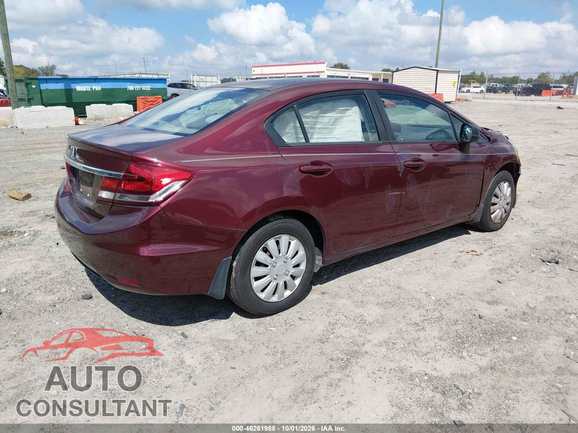 HONDA CIVIC 2014 - 19XFB2F55EE077528
