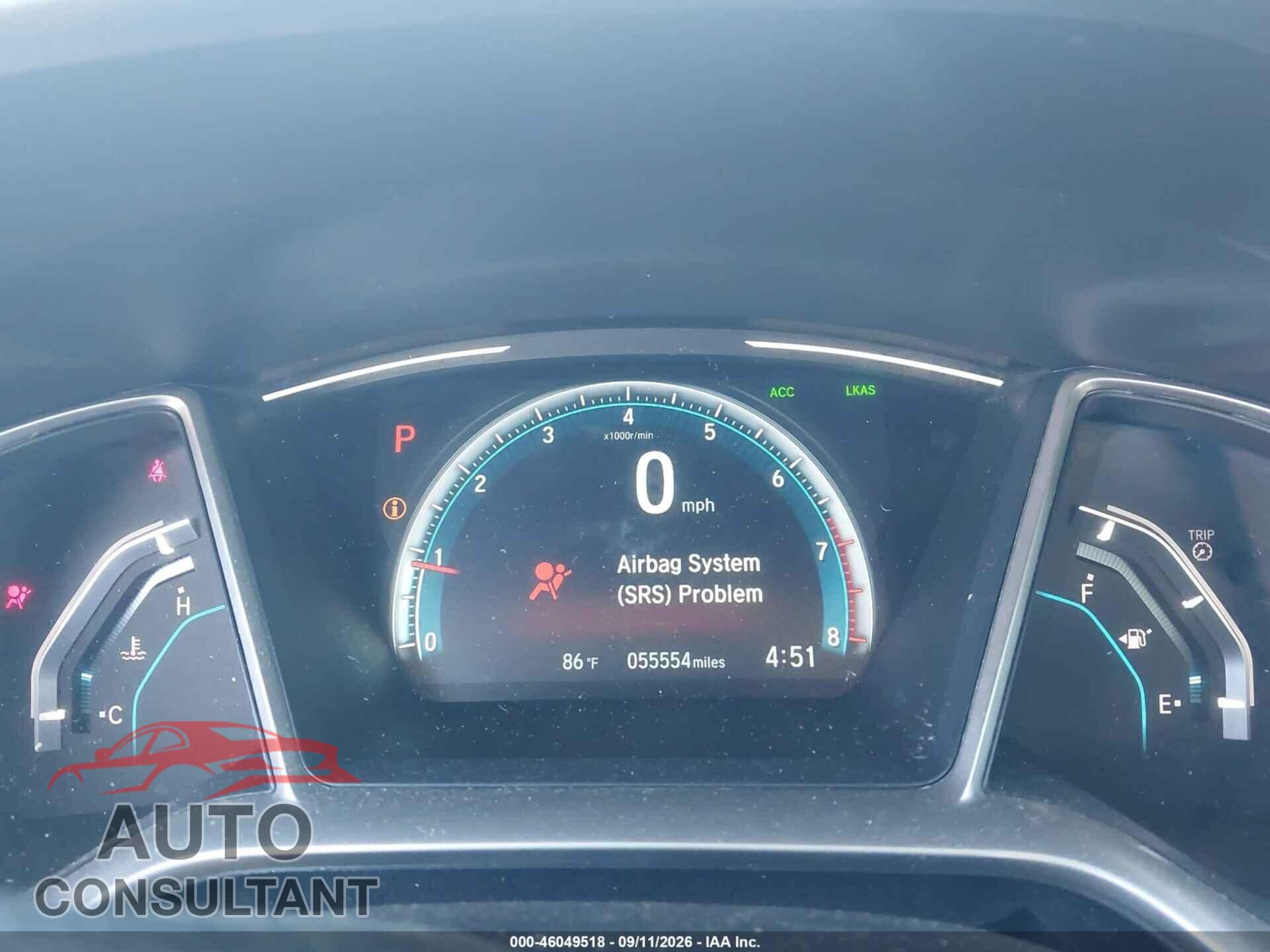 HONDA CIVIC 2017 - 19XFC2F88HE225876