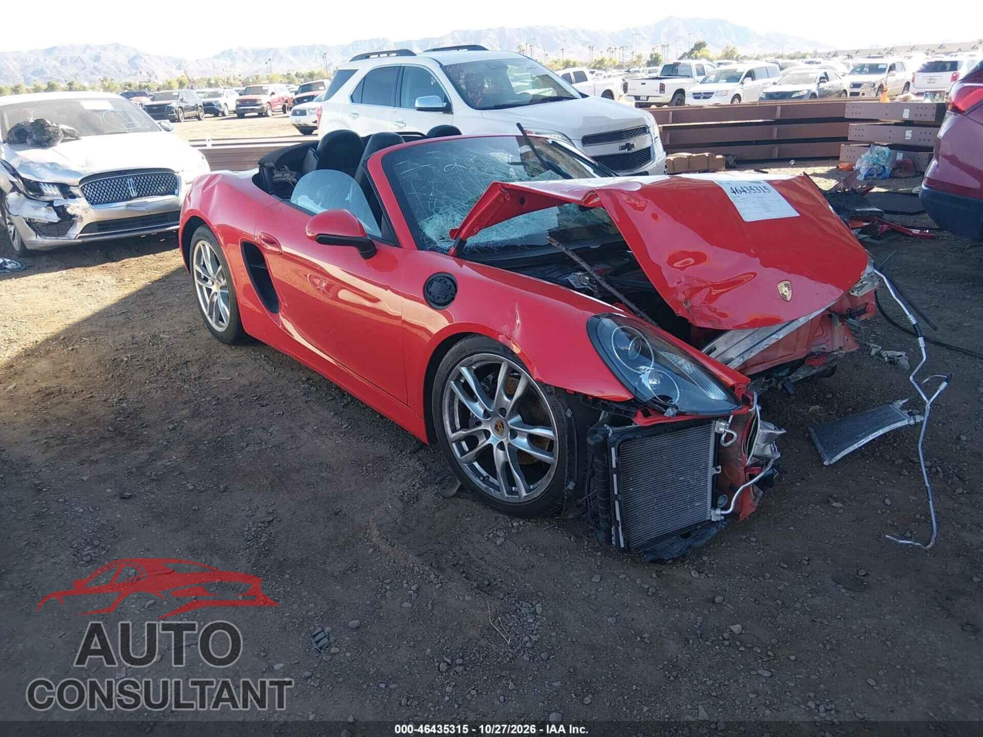 PORSCHE BOXSTER 2015 - WP0CA2A83FS120687