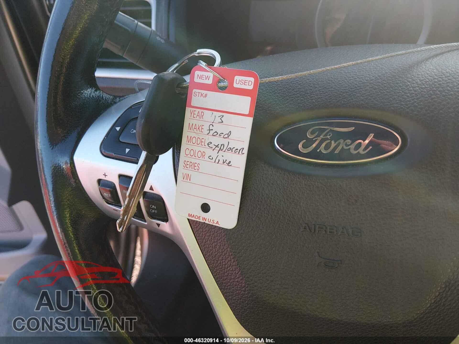 FORD EXPLORER 2013 - 1FM5K7D98DGC40228