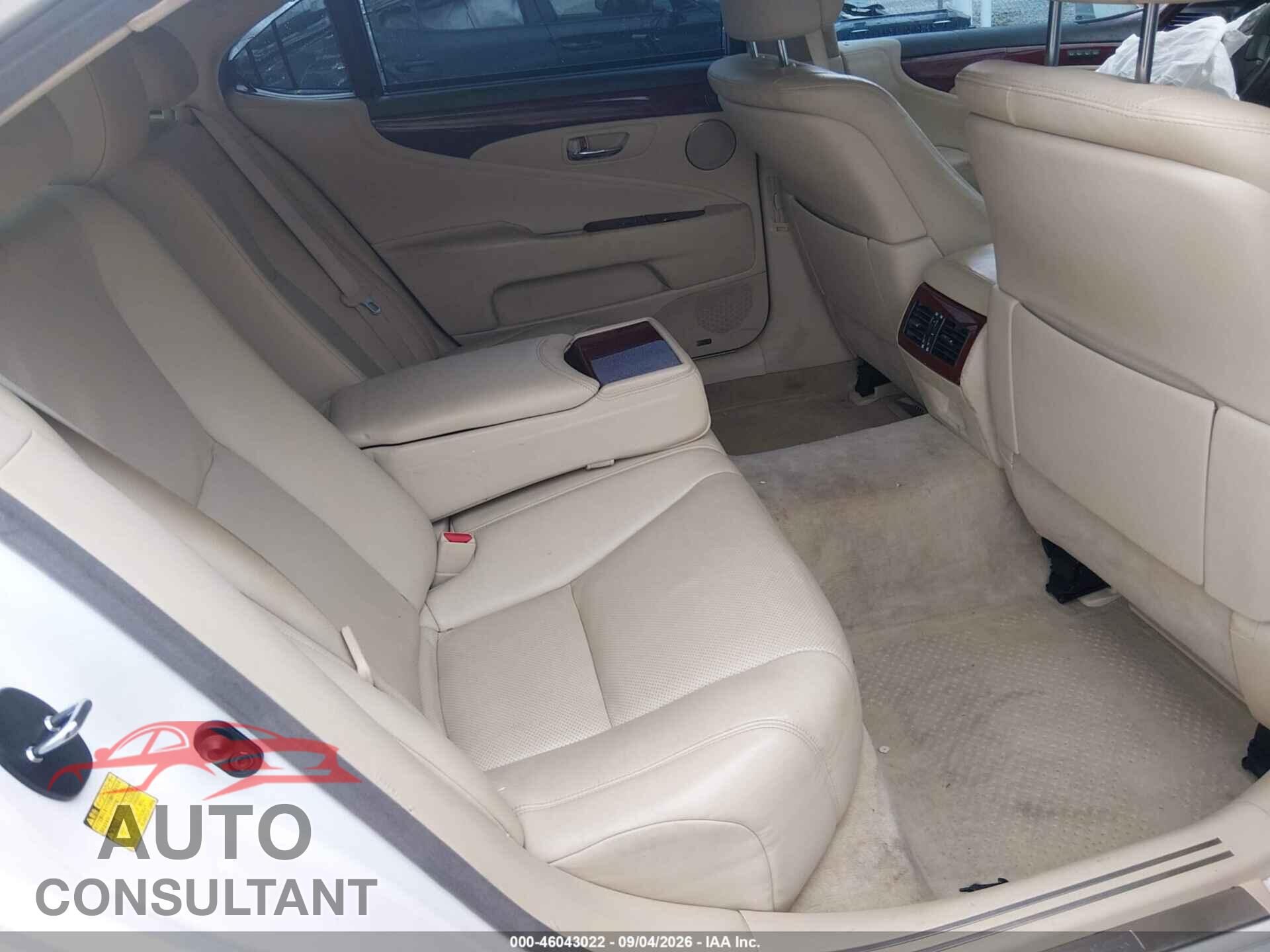 LEXUS LS 460 2012 - JTHGL5EF7C5046186