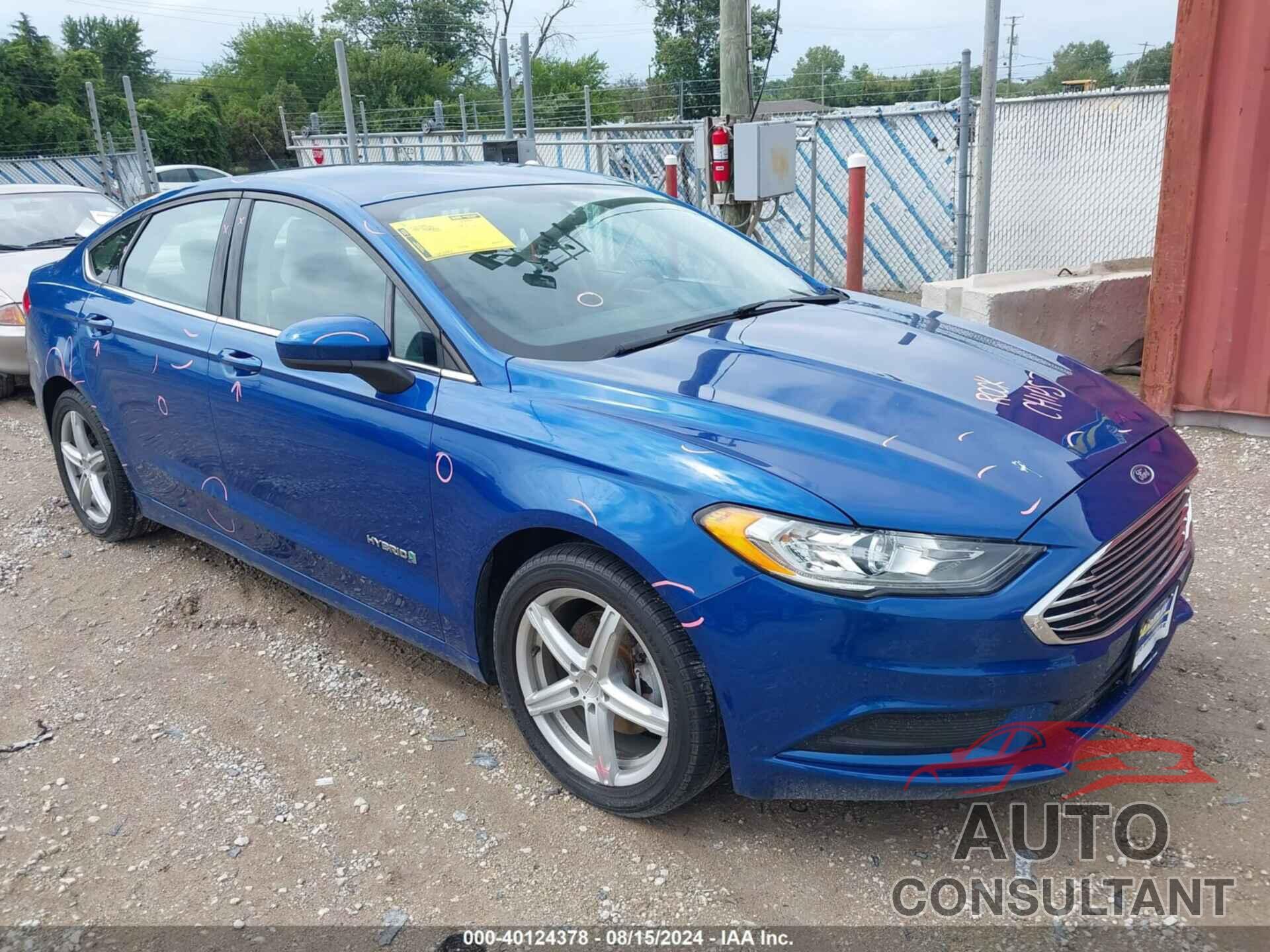 FORD FUSION HYBRID 2018 - 3FA6P0LU9JR133982