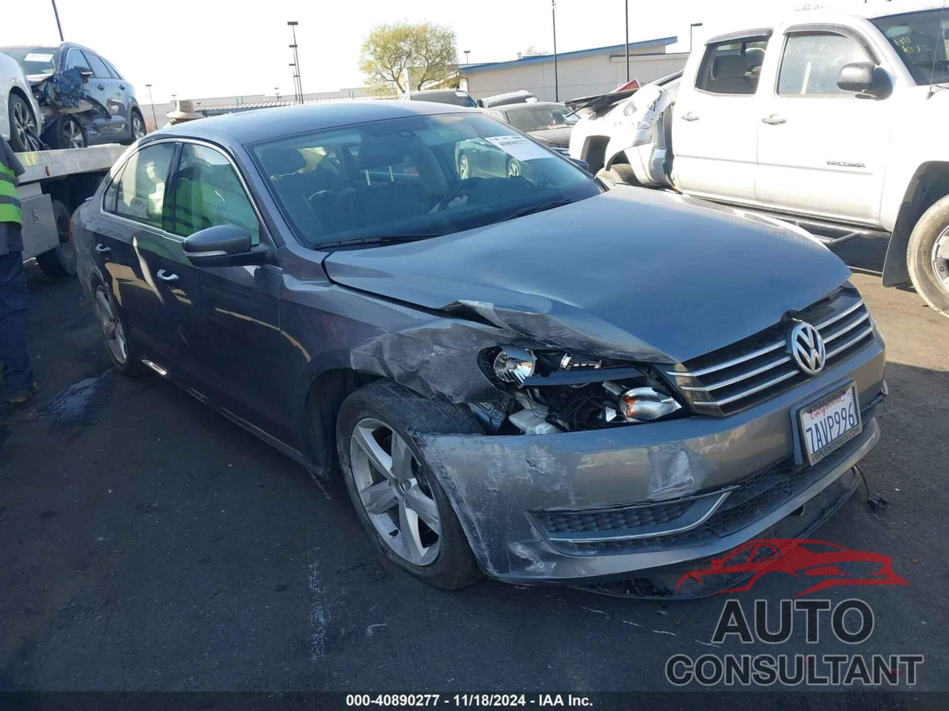 VOLKSWAGEN PASSAT 2013 - 1VWBP7A31DC135527