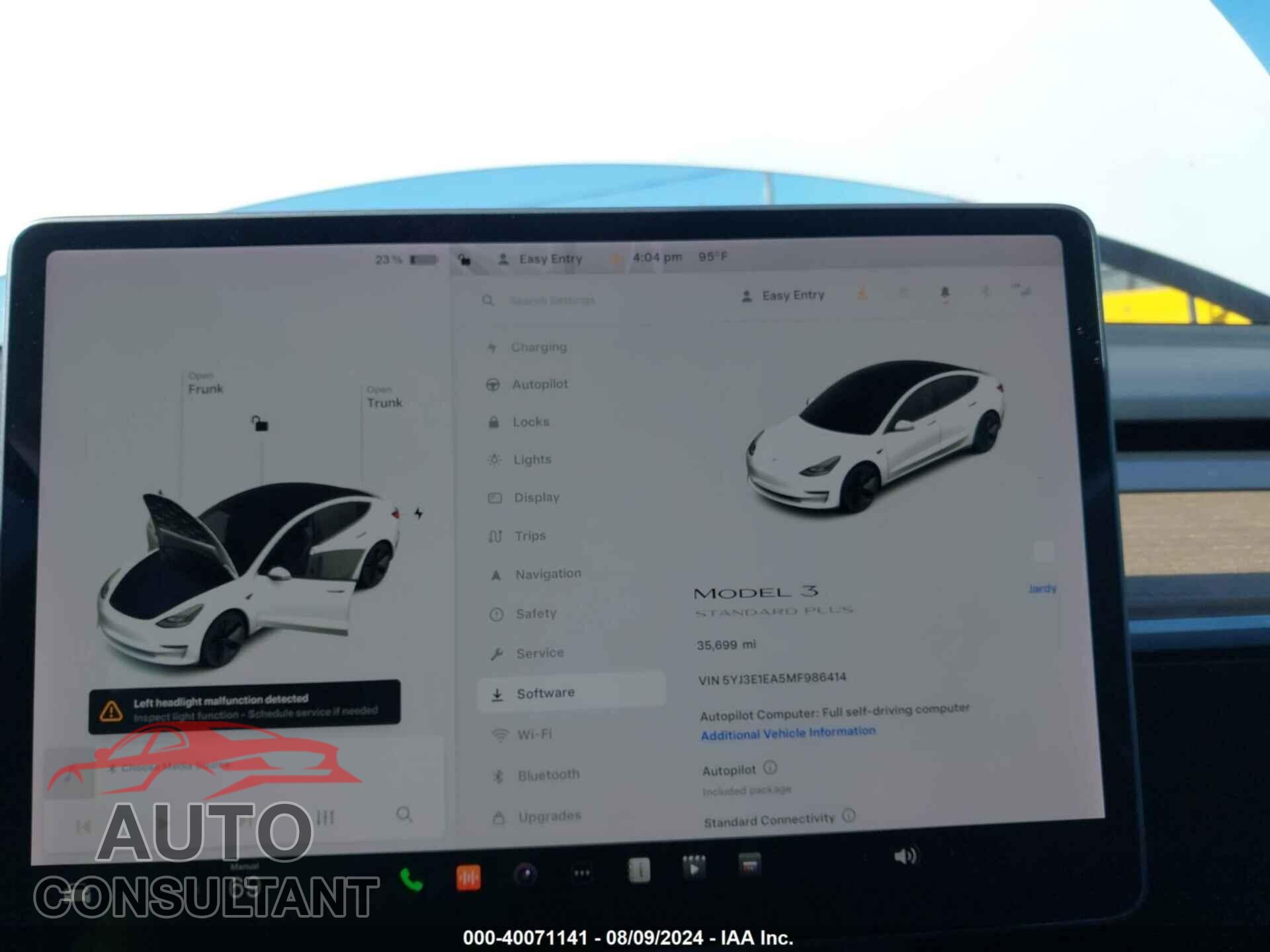 TESLA MODEL 3 2021 - 5YJ3E1EA5MF986414