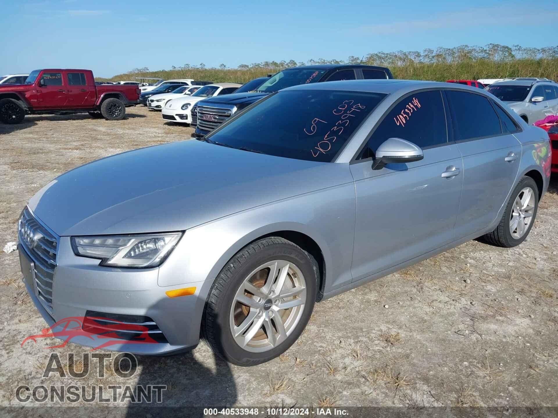 AUDI A4 2017 - WAUANAF47HN014737