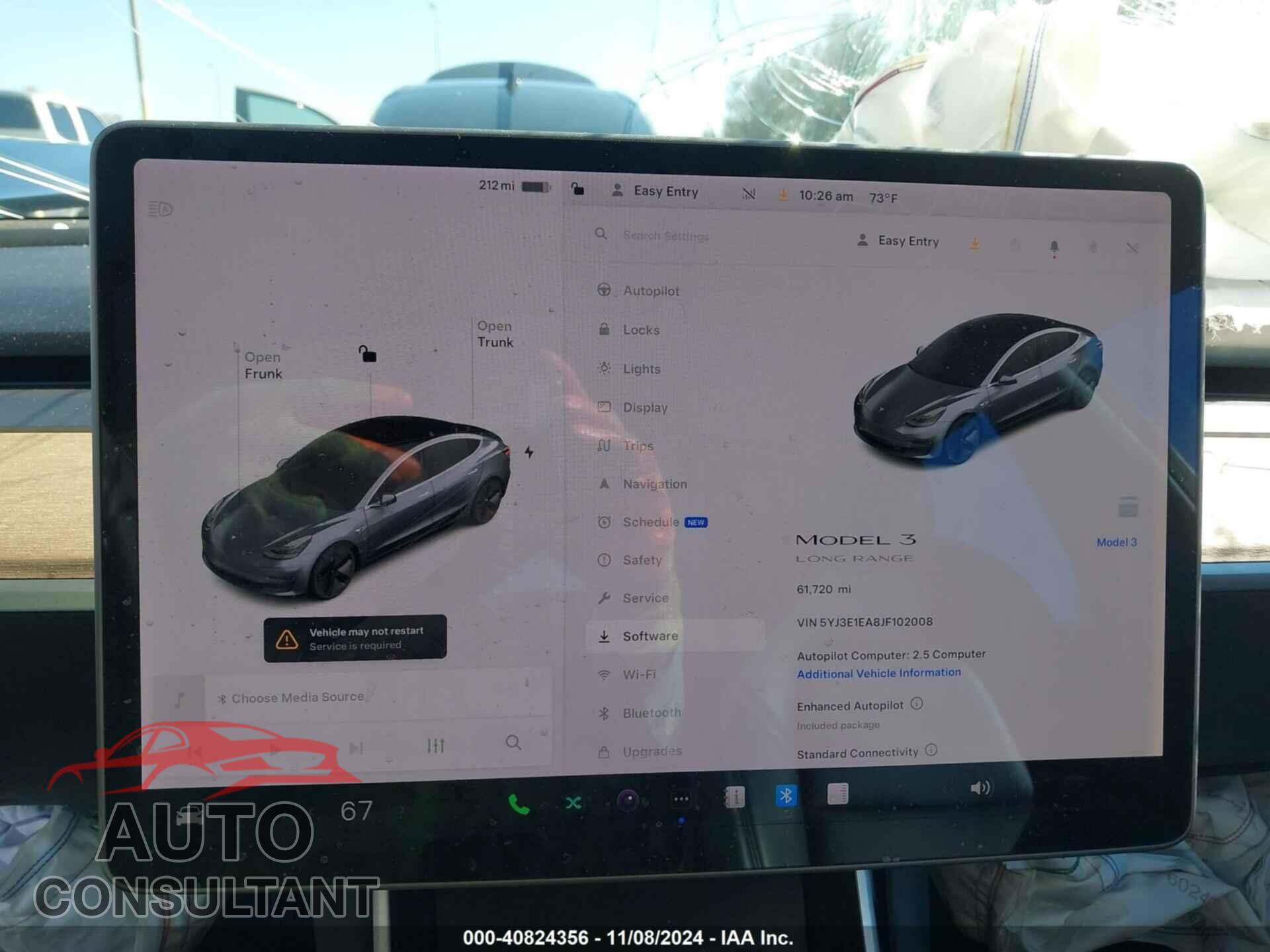 TESLA MODEL 3 2018 - 5YJ3E1EA8JF102008