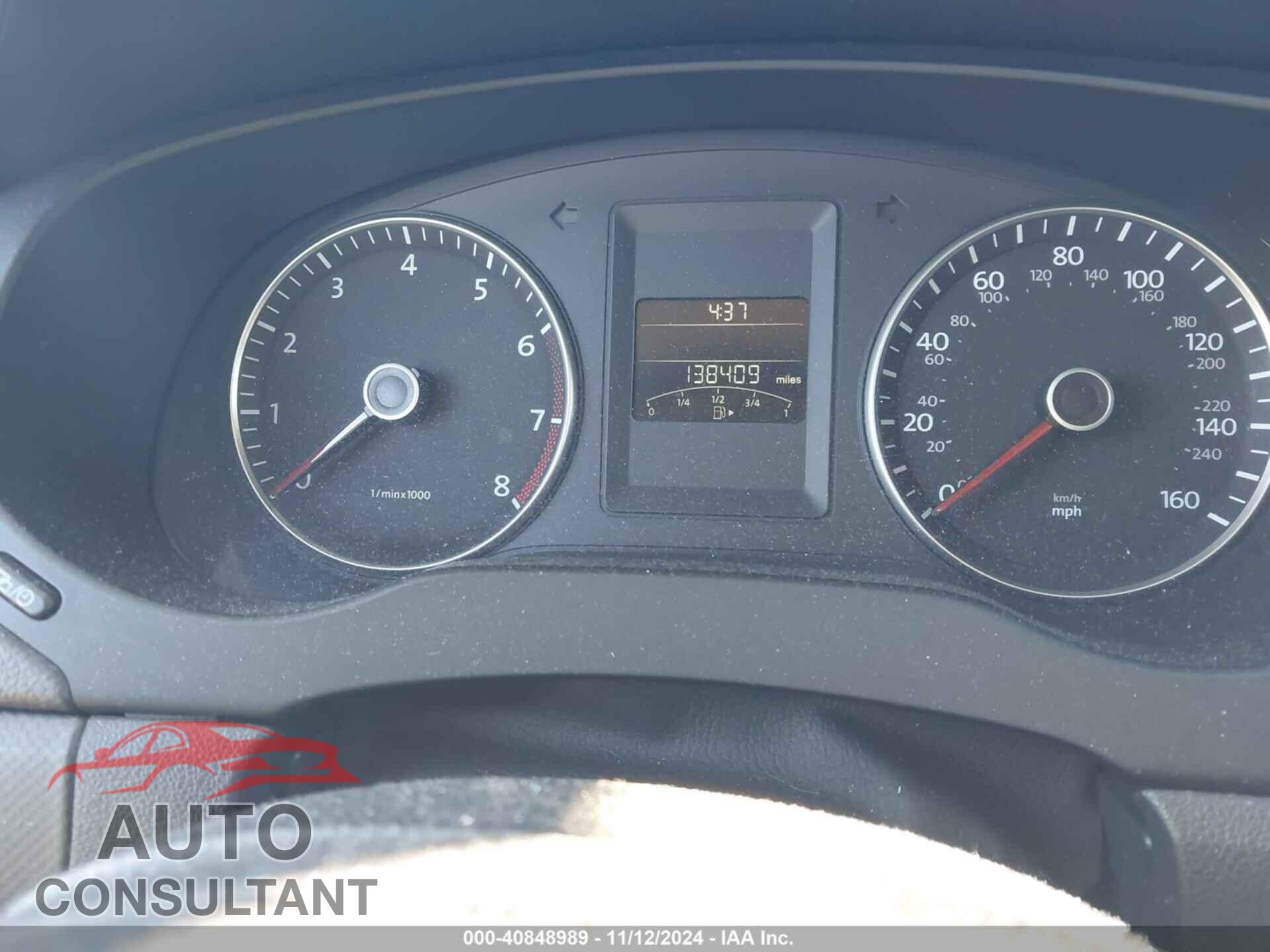 VOLKSWAGEN JETTA 2012 - 3VWDP7AJ3CM418080