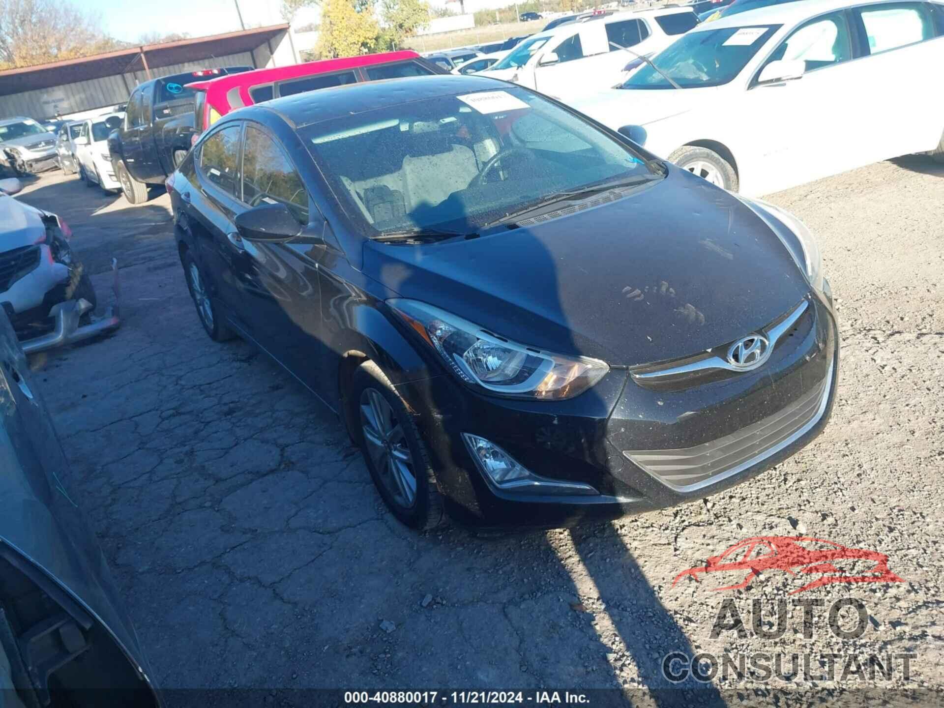 HYUNDAI ELANTRA 2016 - KMHDH4AE5GU544326