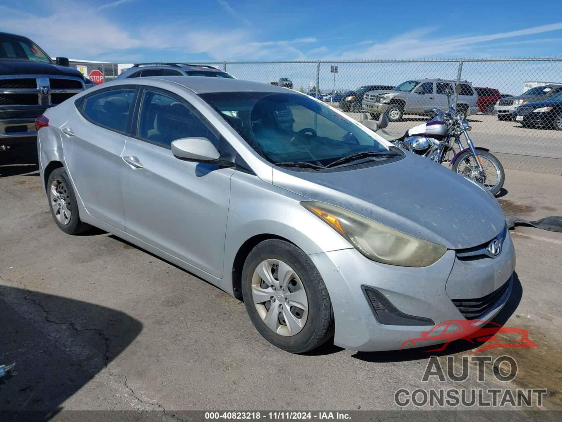 HYUNDAI ELANTRA 2016 - 5NPDH4AE9GH695457