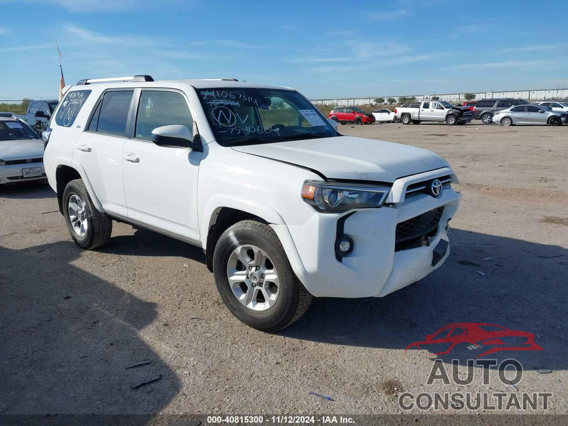 TOYOTA 4RUNNER 2022 - JTEEU5JR2N5252102