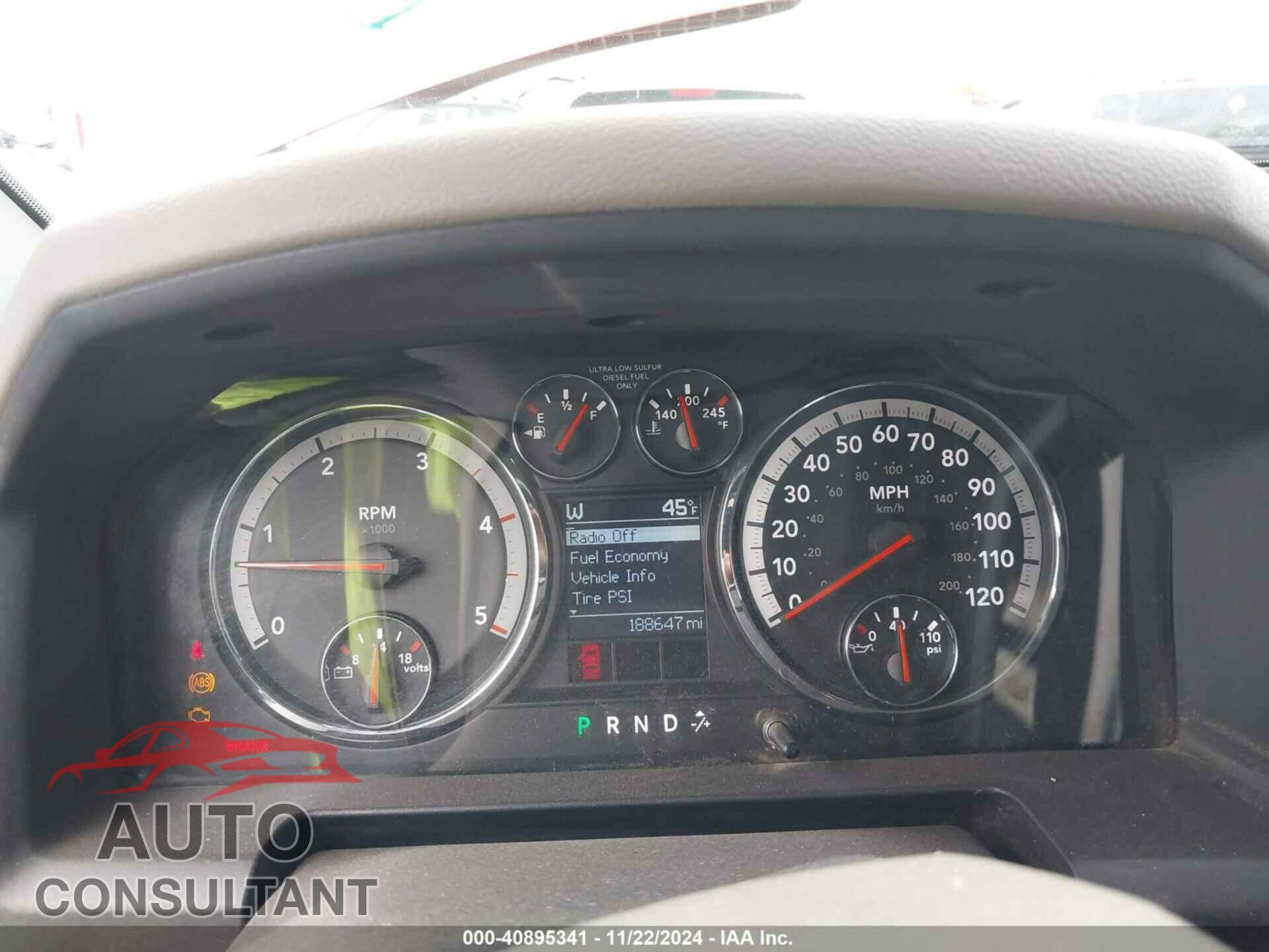DODGE RAM 2500 2010 - 3D7UT2CL9AG120540