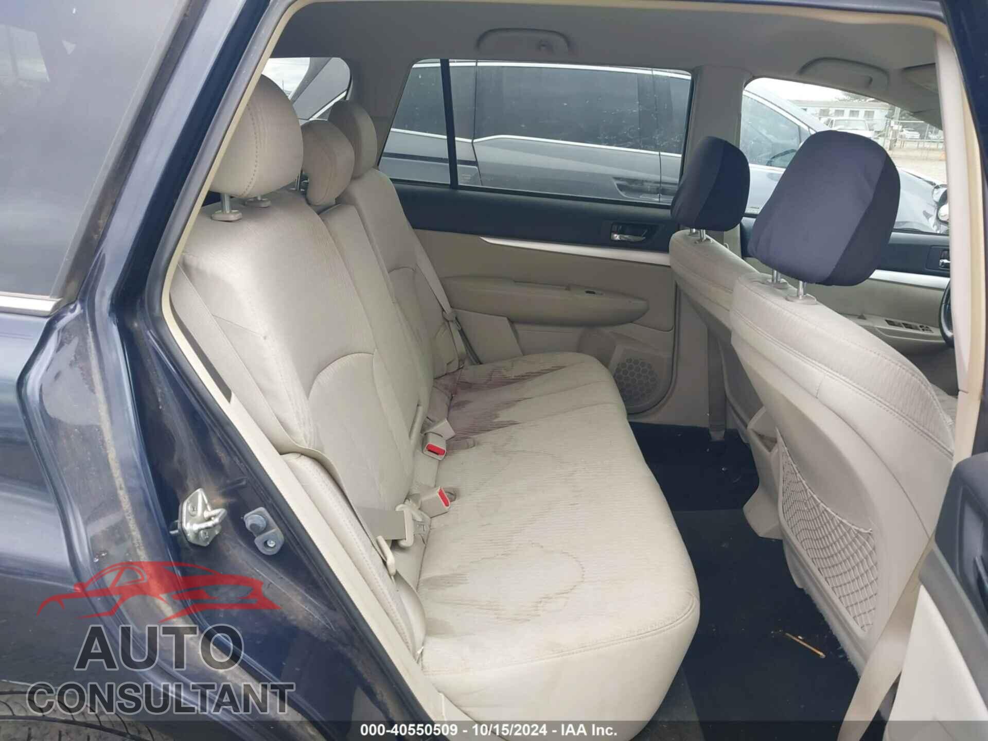SUBARU OUTBACK 2012 - 4S4BRBBC4C3298858