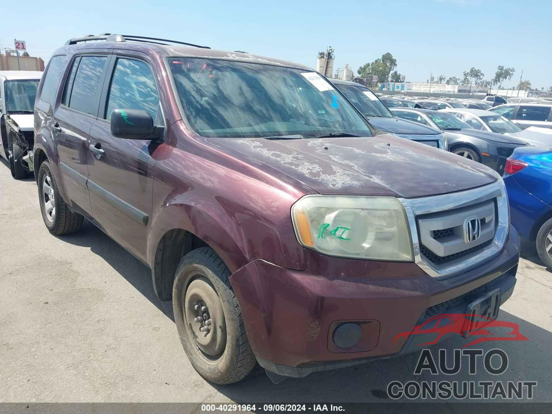 HONDA PILOT 2010 - 5FNYF3H20AB020437
