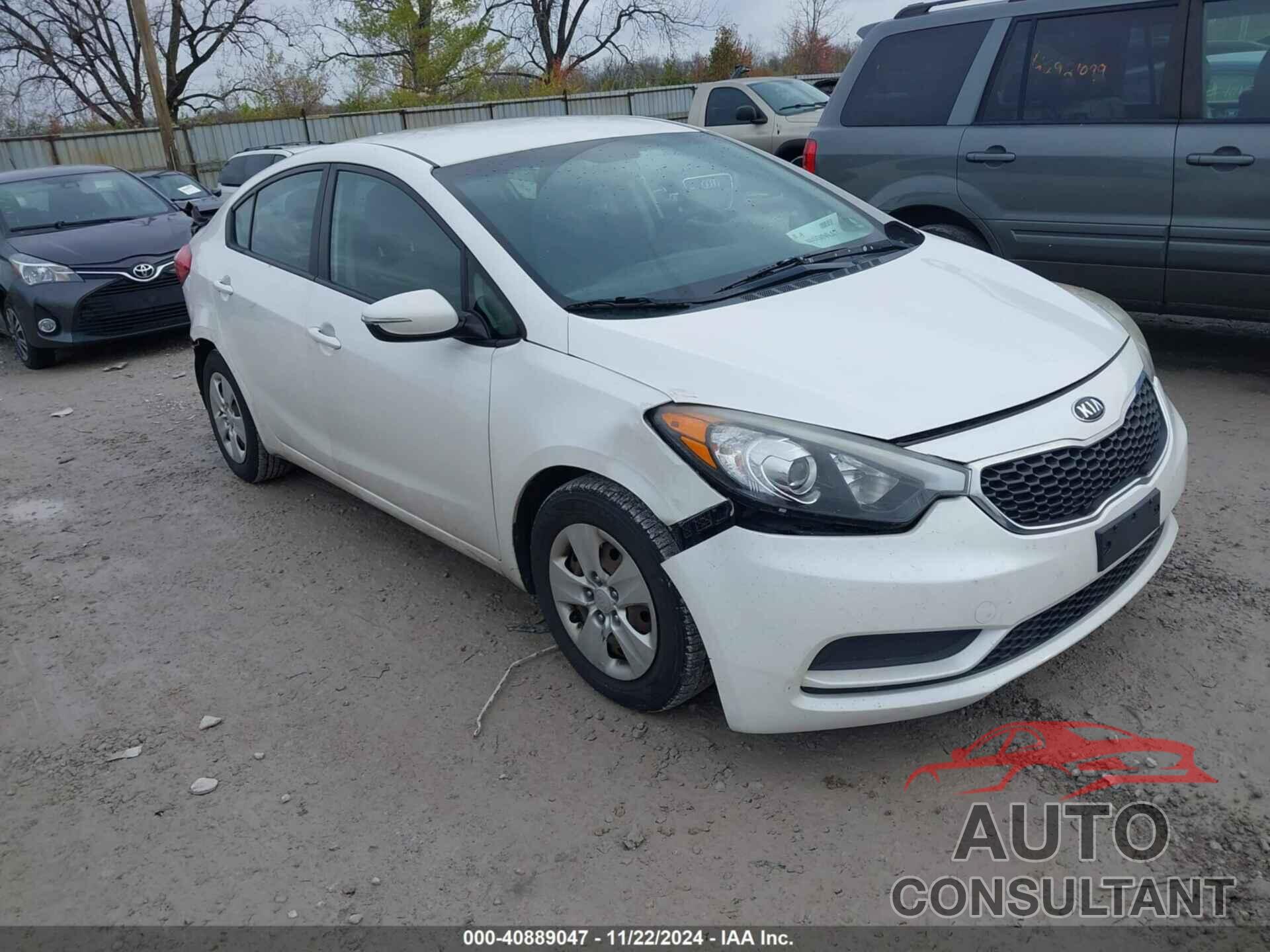 KIA FORTE 2016 - KNAFX4A63G5554997