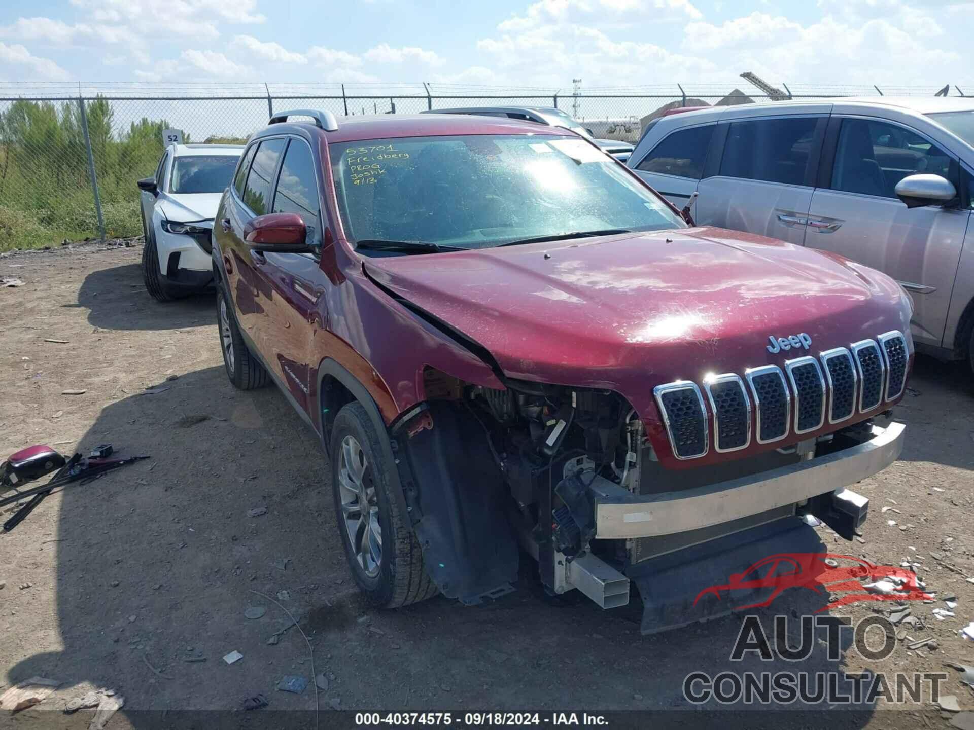 JEEP CHEROKEE 2019 - 1C4PJLLB1KD332700