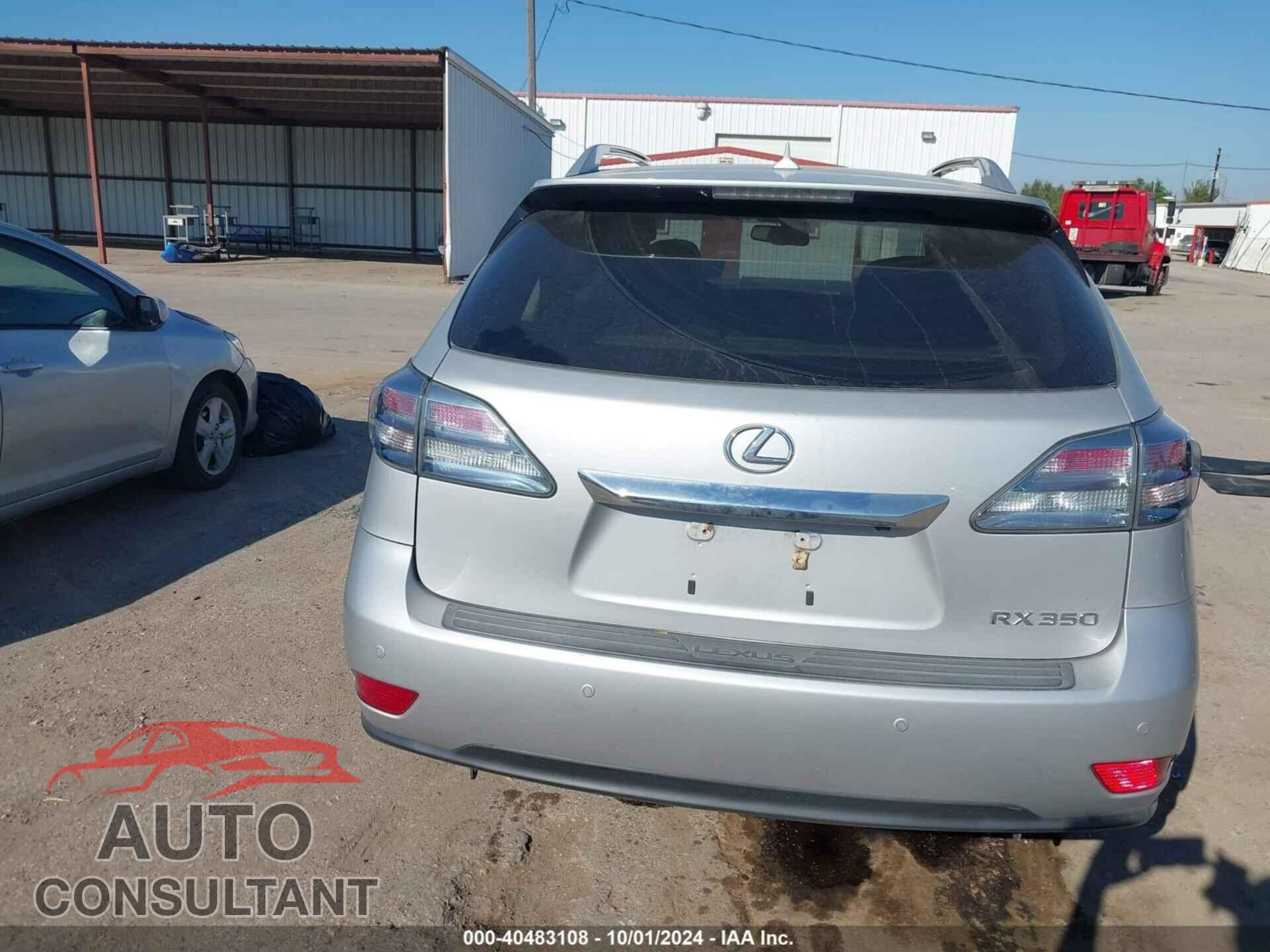 LEXUS RX 350 2012 - 2T2ZK1BA5CC076784