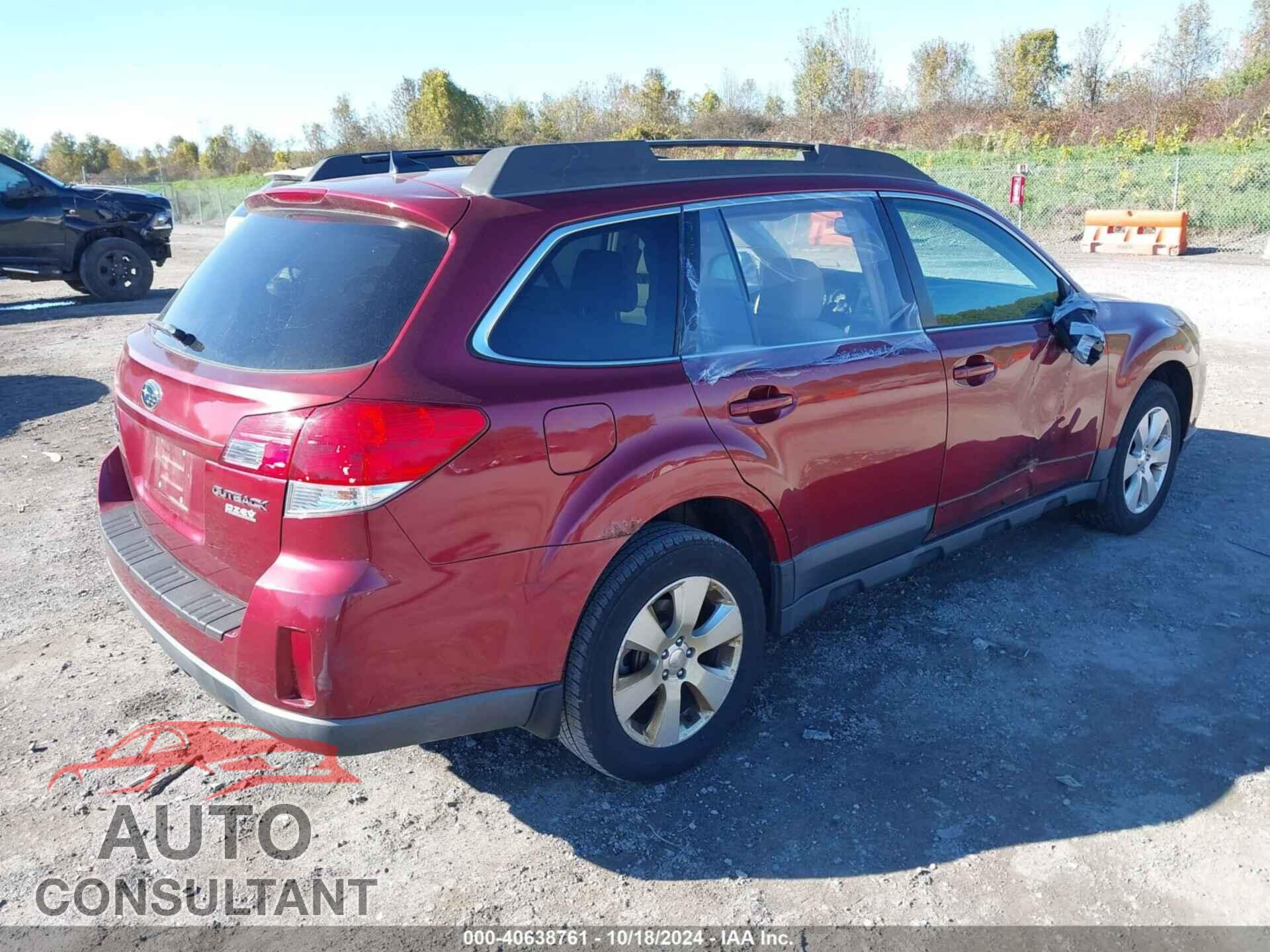 SUBARU OUTBACK 2011 - 4S4BRBKC8B3326286