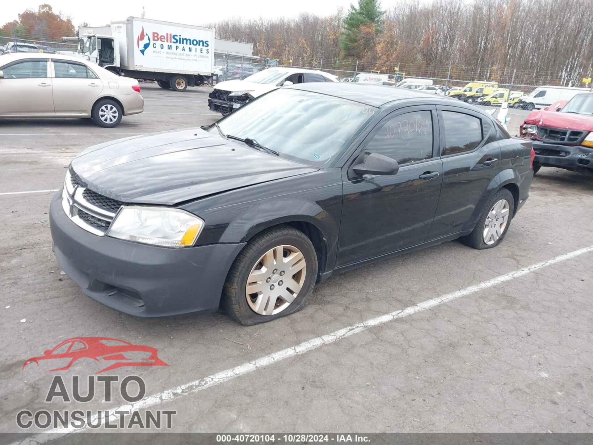 DODGE AVENGER 2012 - 1C3CDZAB8CN111347