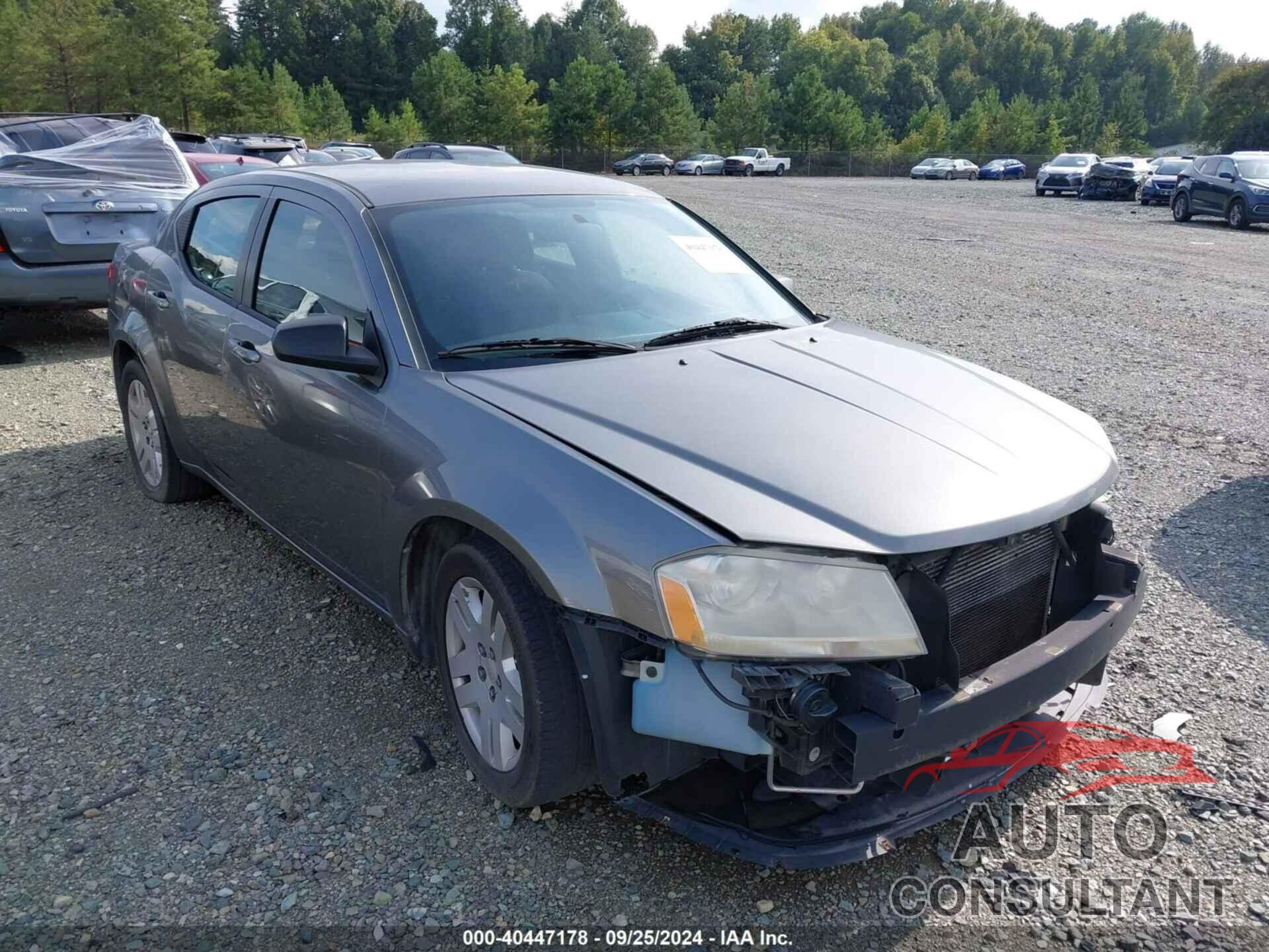 DODGE AVENGER 2013 - 1C3CDZAB3DN598815