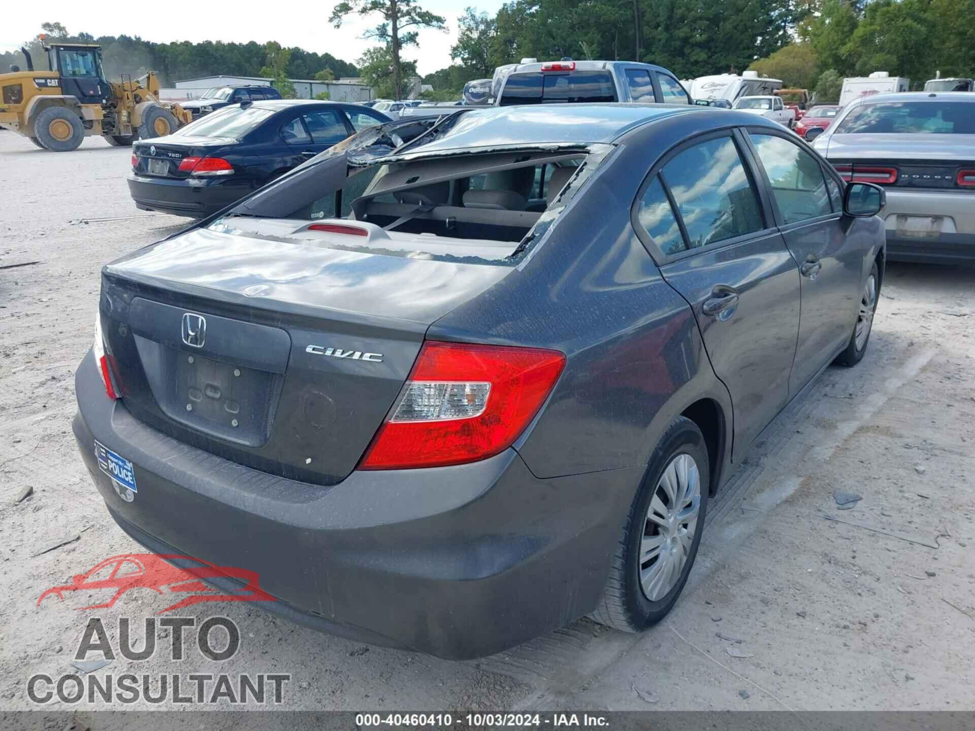 HONDA CIVIC 2012 - 19XFB2F54CE391829