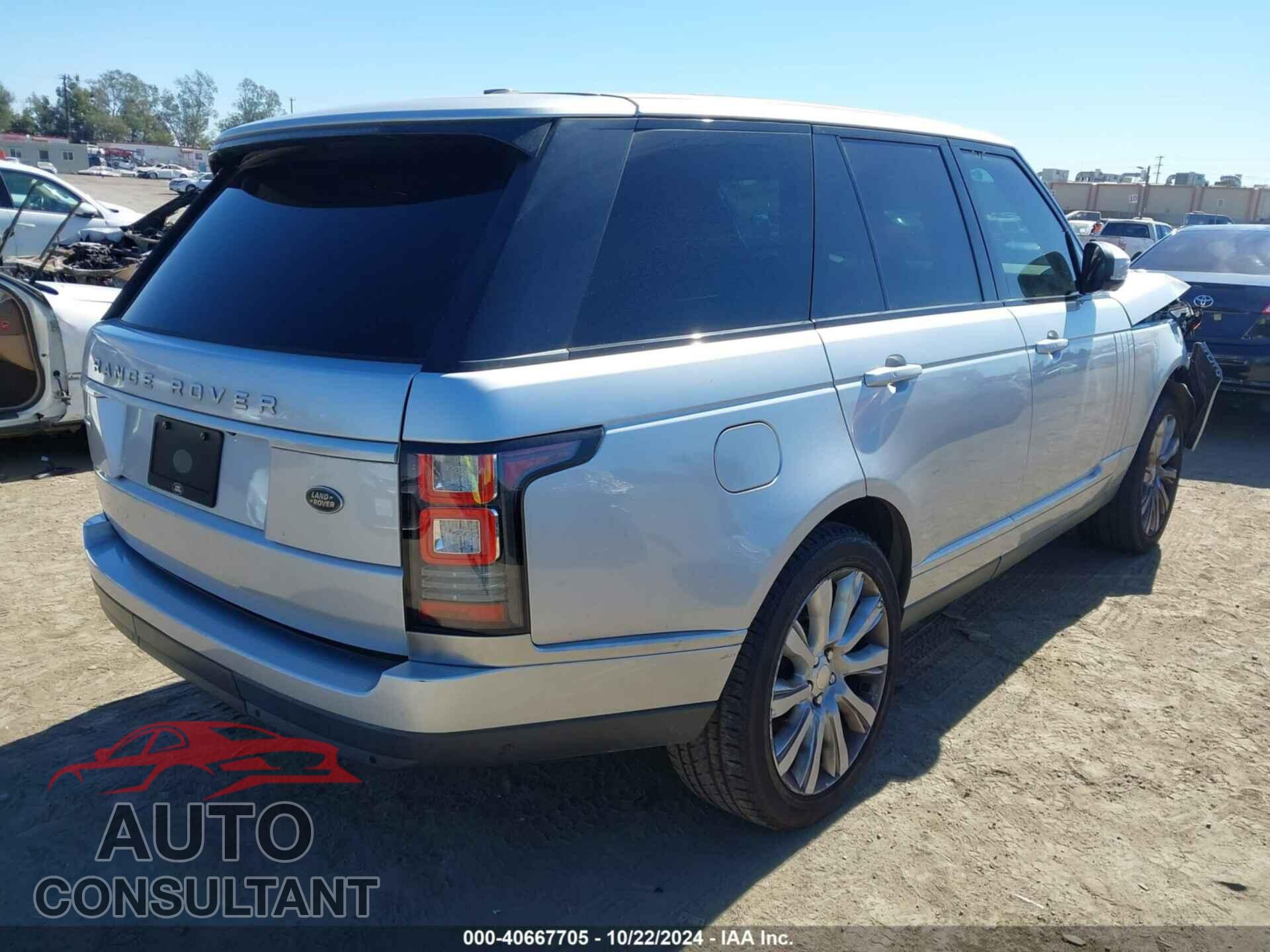 LAND ROVER RANGE ROVER 2015 - SALGS2TFXFA204689