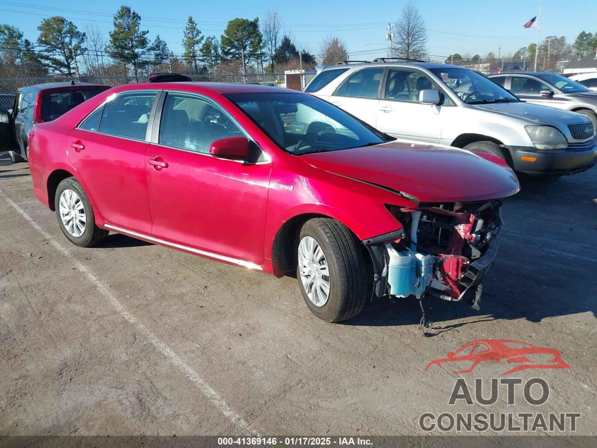 TOYOTA CAMRY HYBRID 2012 - 4T1BD1FK0CU009026