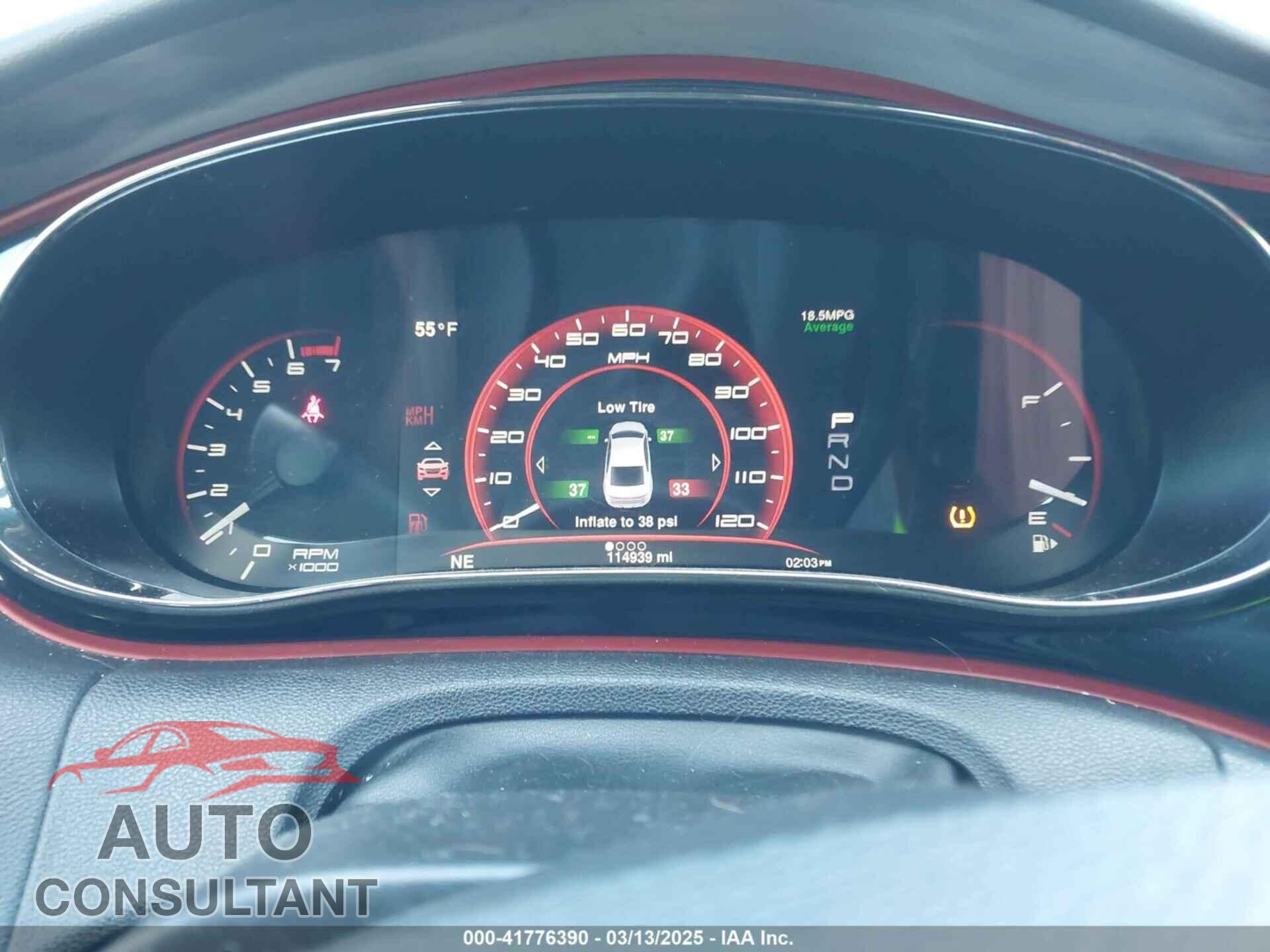 DODGE DART 2014 - 1C3CDFEB5ED798644