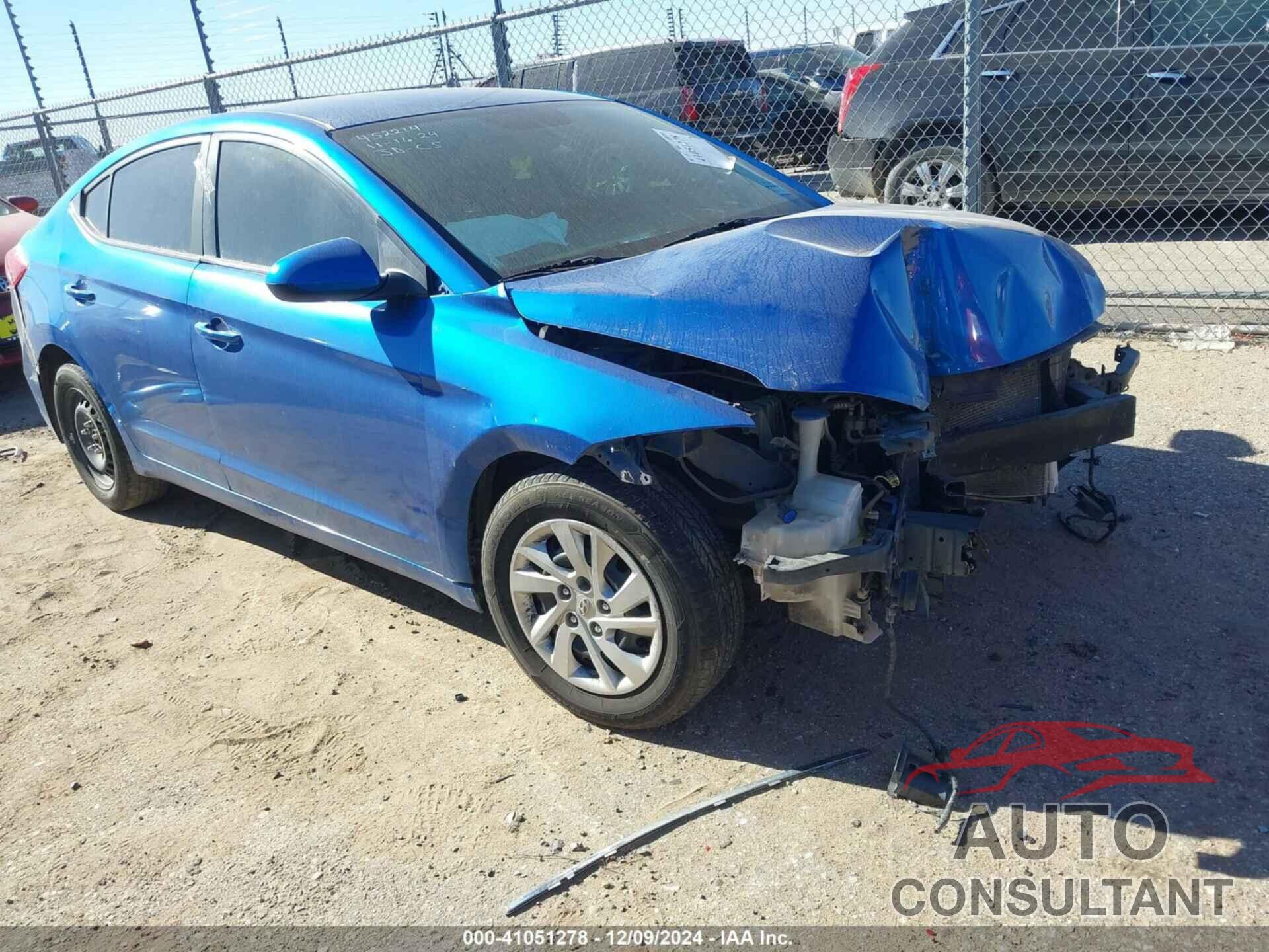 HYUNDAI ELANTRA 2018 - 5NPD74LFXJH313775